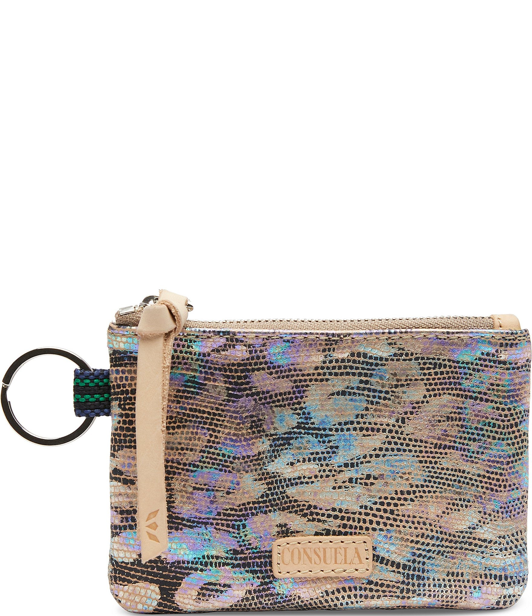 Consuela Iridescent Jag Print Iris Coin Purse