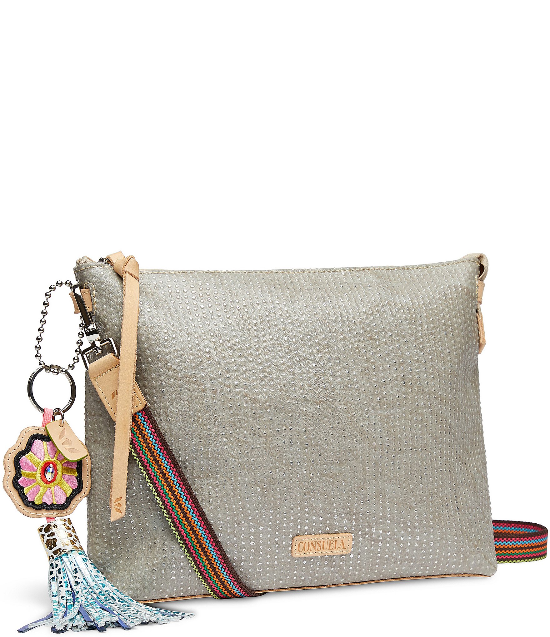 Consuela Juanis Downtown Metallic Textured Crossbody Bag