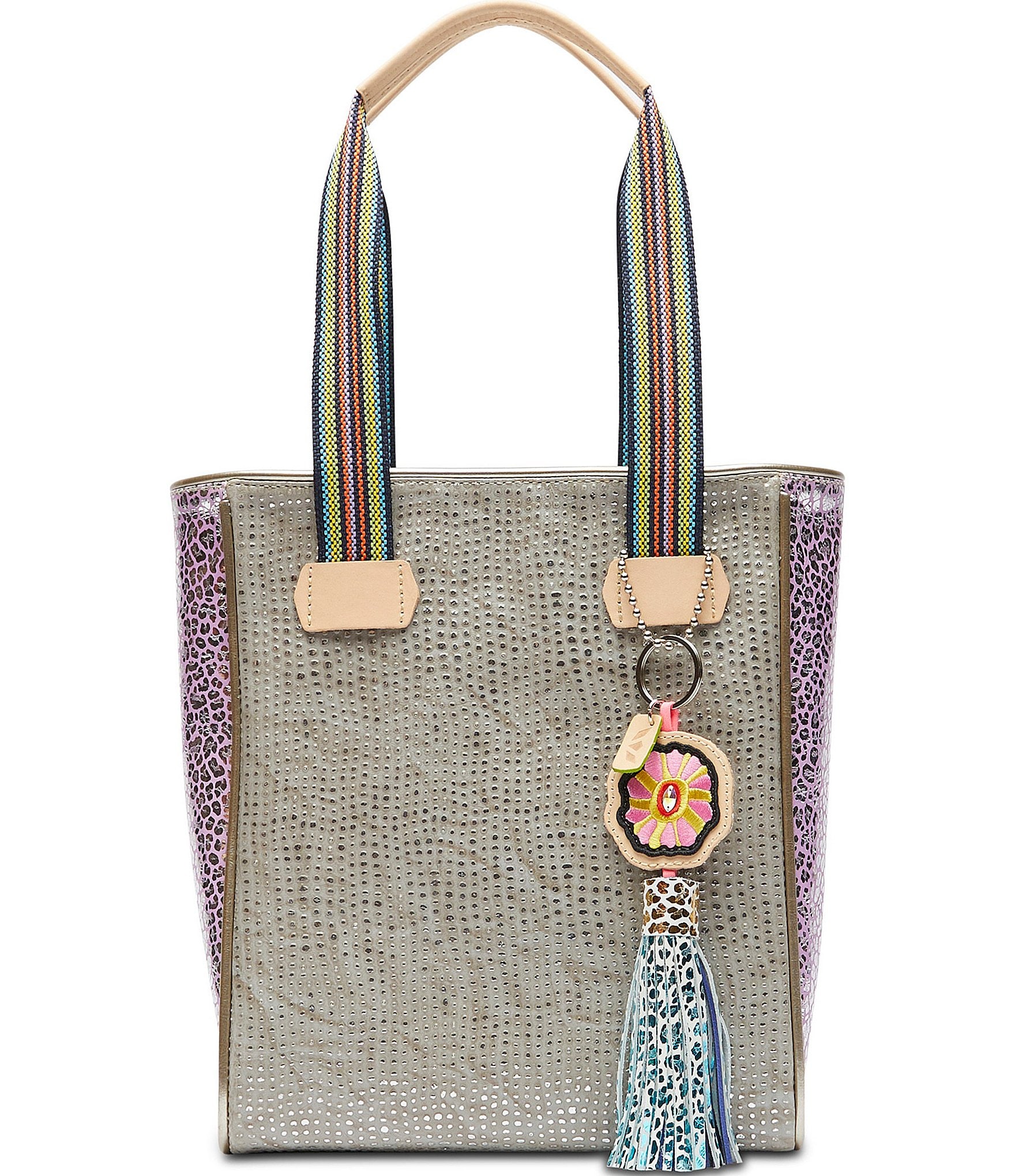 Consuela Juanis Metallic Textured Chica Tote Bag