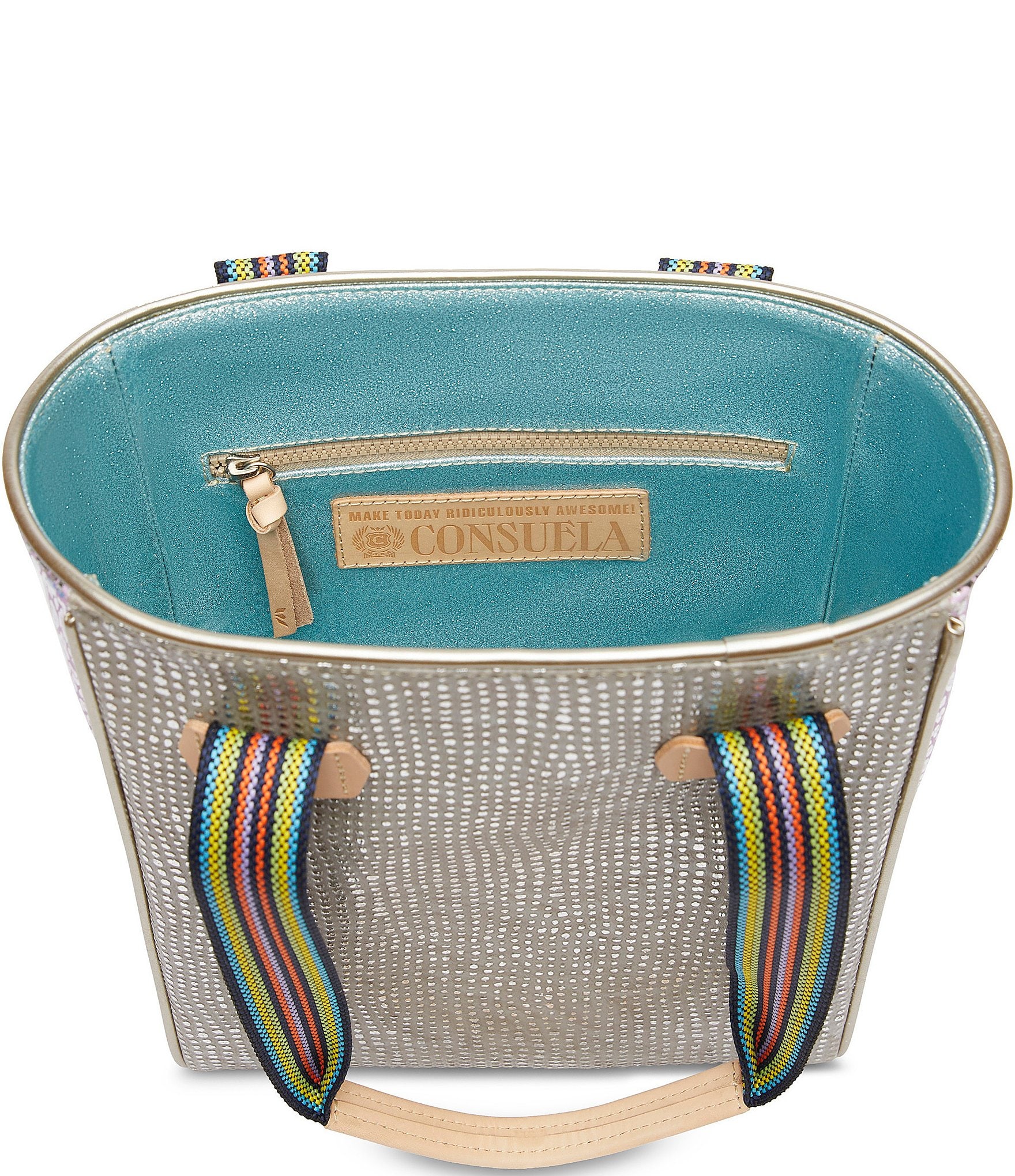 Consuela Juanis Metallic Textured Chica Tote Bag