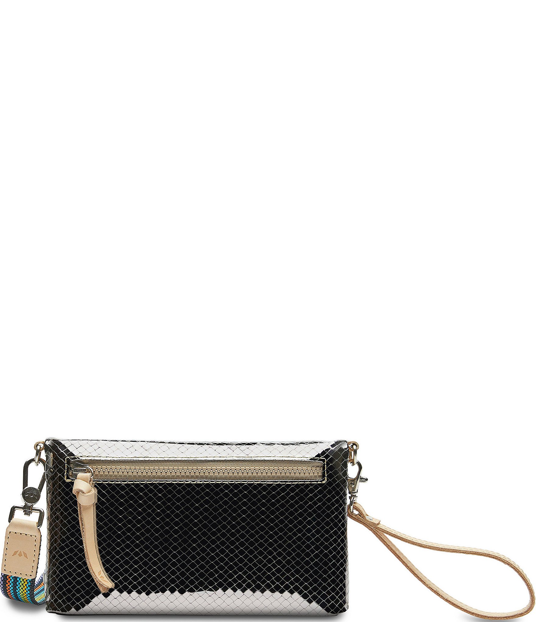 Consuela Kyle Uptown Metallic Textured Crossbody Bag