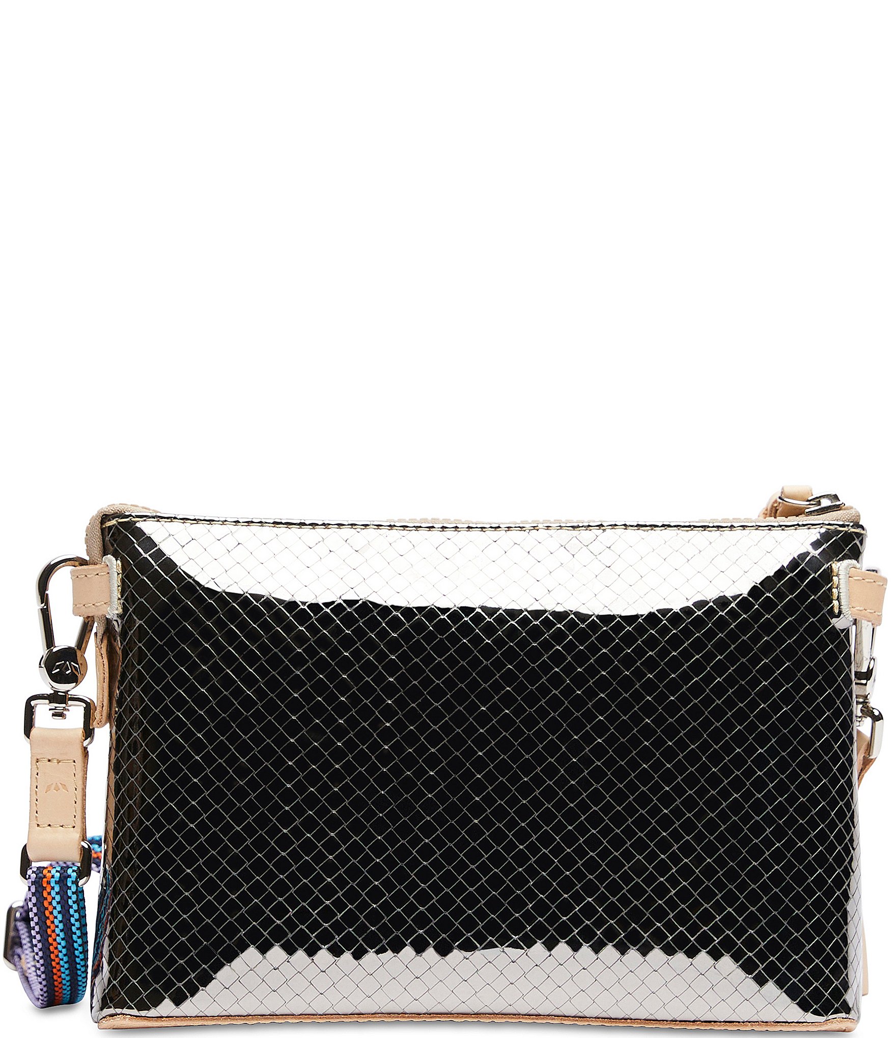 Consuela Metallic Textured Exterior Kyle Midtown Crossbody Bag