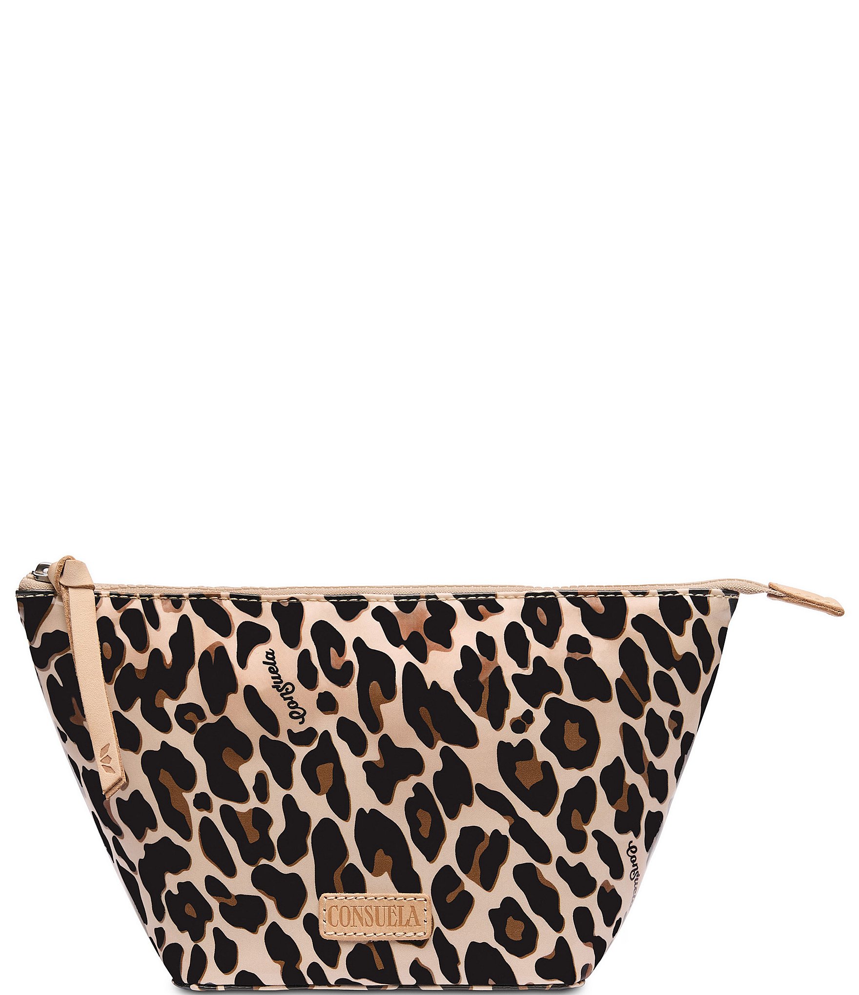 Consuela Mona Leopard Large Cosmetic Tool Kit Pouch