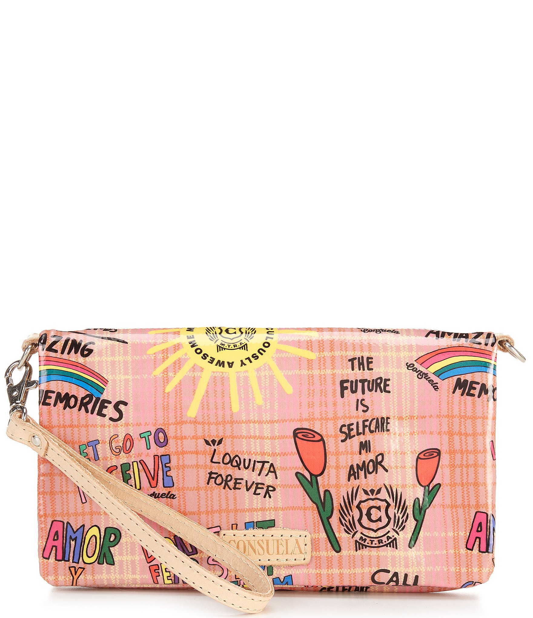 Consuela Nudie Uptown Printed Convertible Crossbody Wristlet | Dillard's