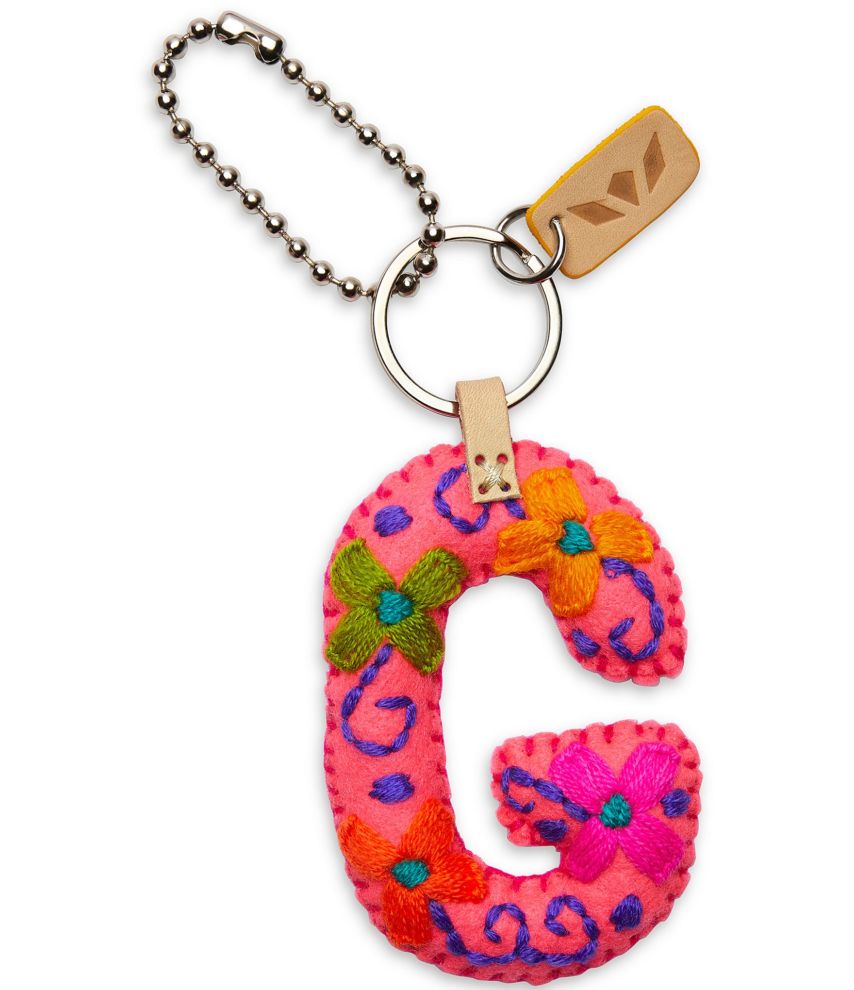 Consuela Pink Felt Alphabet Charm