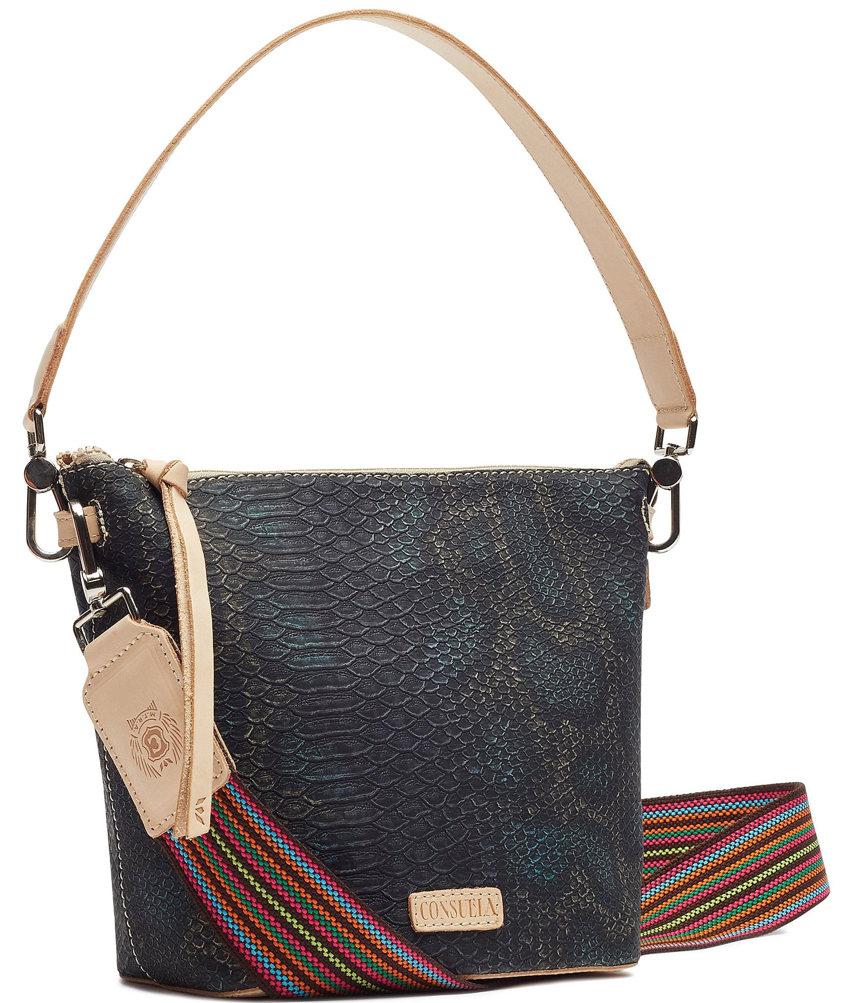 Consuela Rattler Wedge Hobo Bag