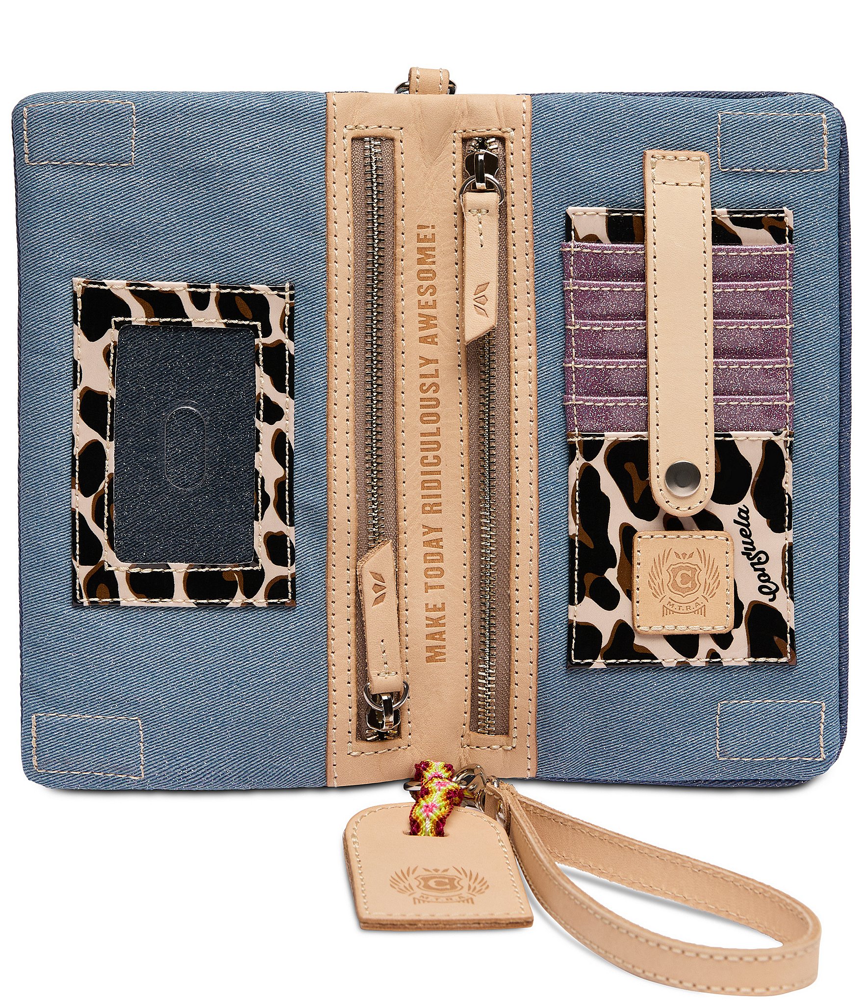 Consuela Royal Uptown Layered Denim Crossbody Bag