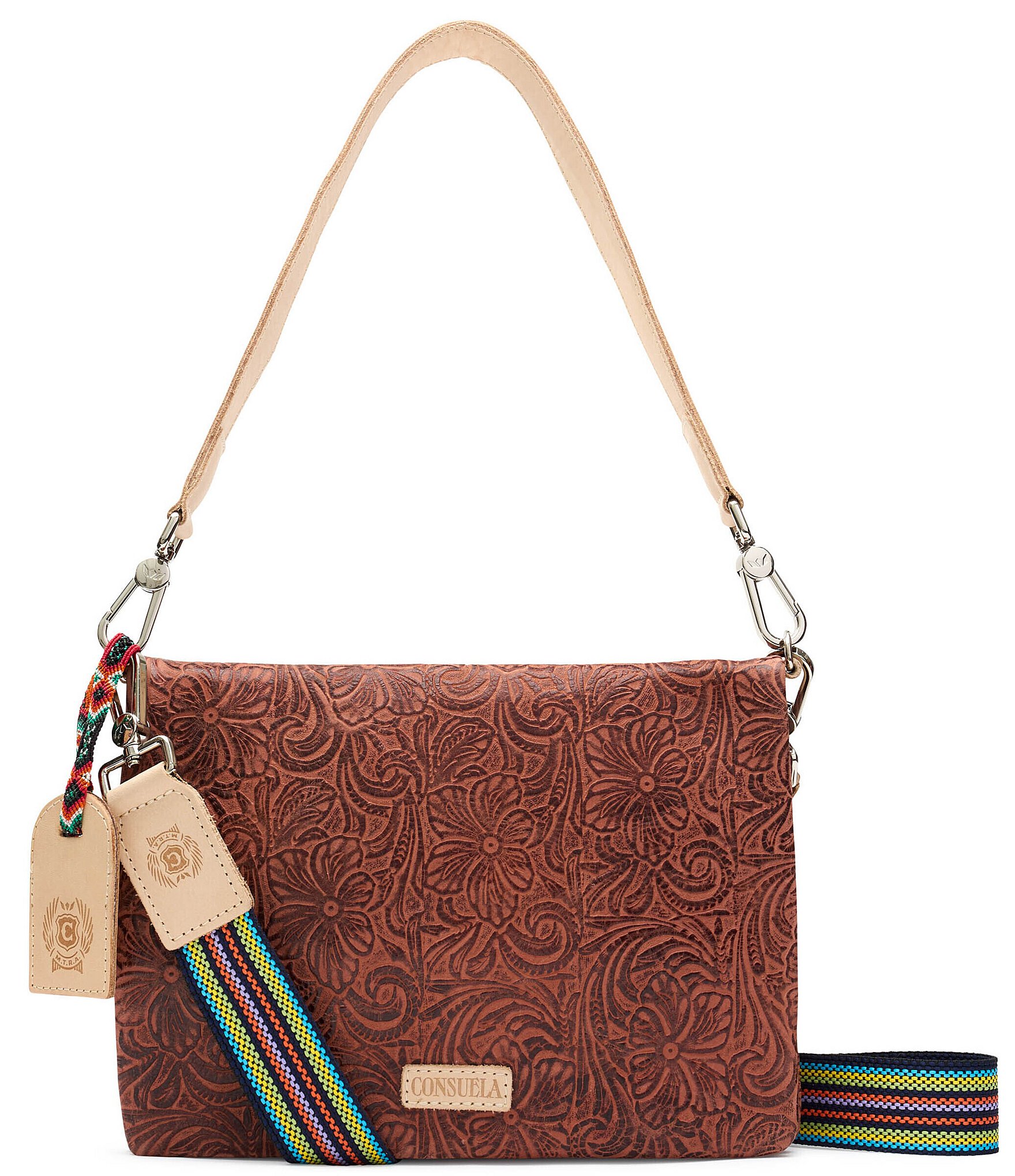 Consuela Sally Metro Tooled Leather Crossbody Bag