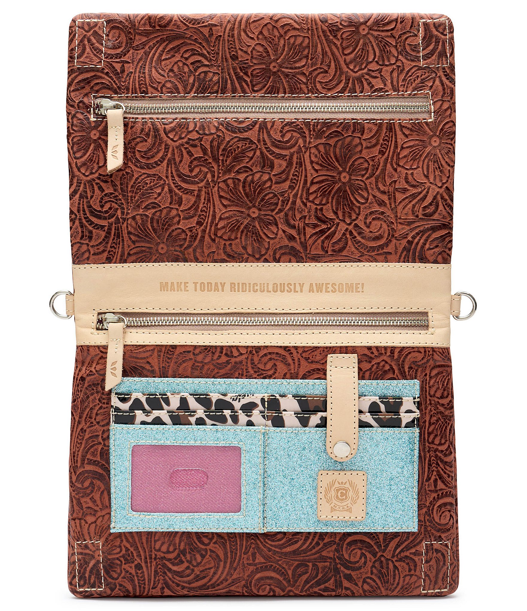 Consuela Sally Metro Tooled Leather Crossbody Bag