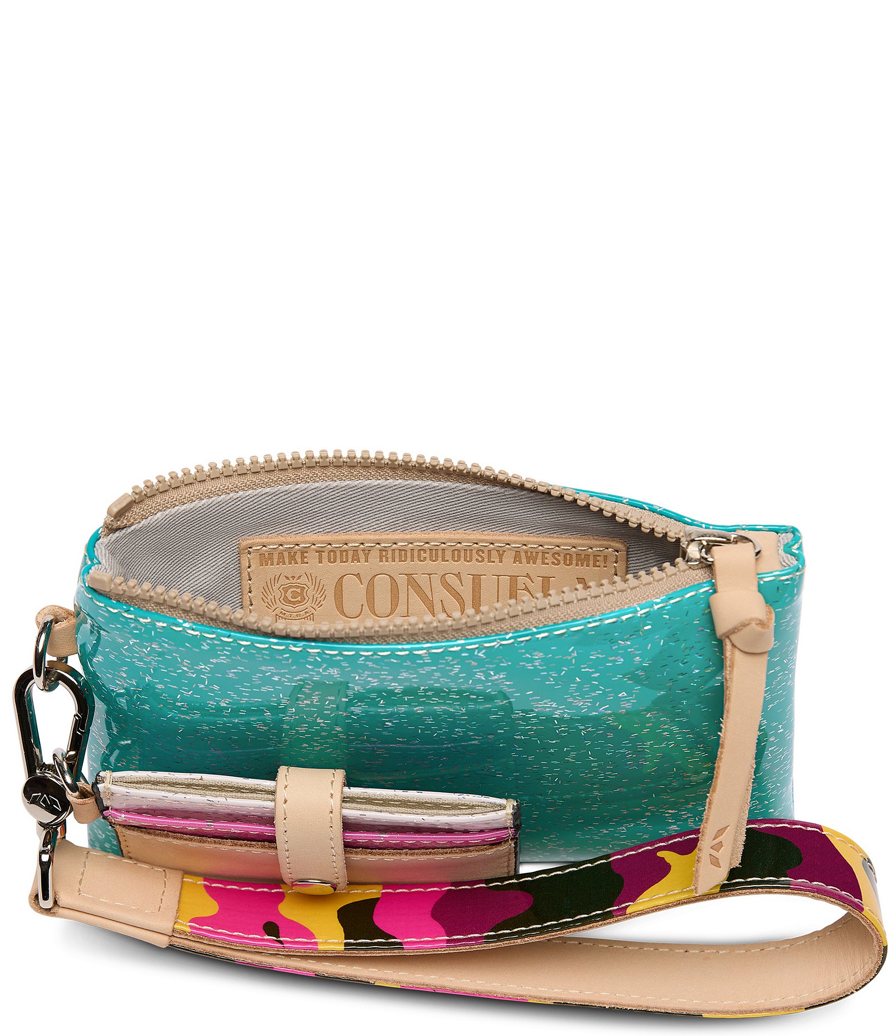 Consuela Shay Glitter Combi Wristlet