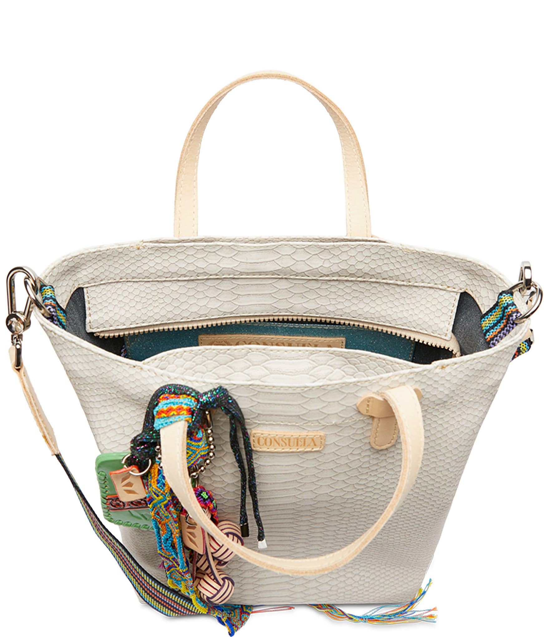 Consuela Thunderbird Embossed Snake Print Essential Tote Bag