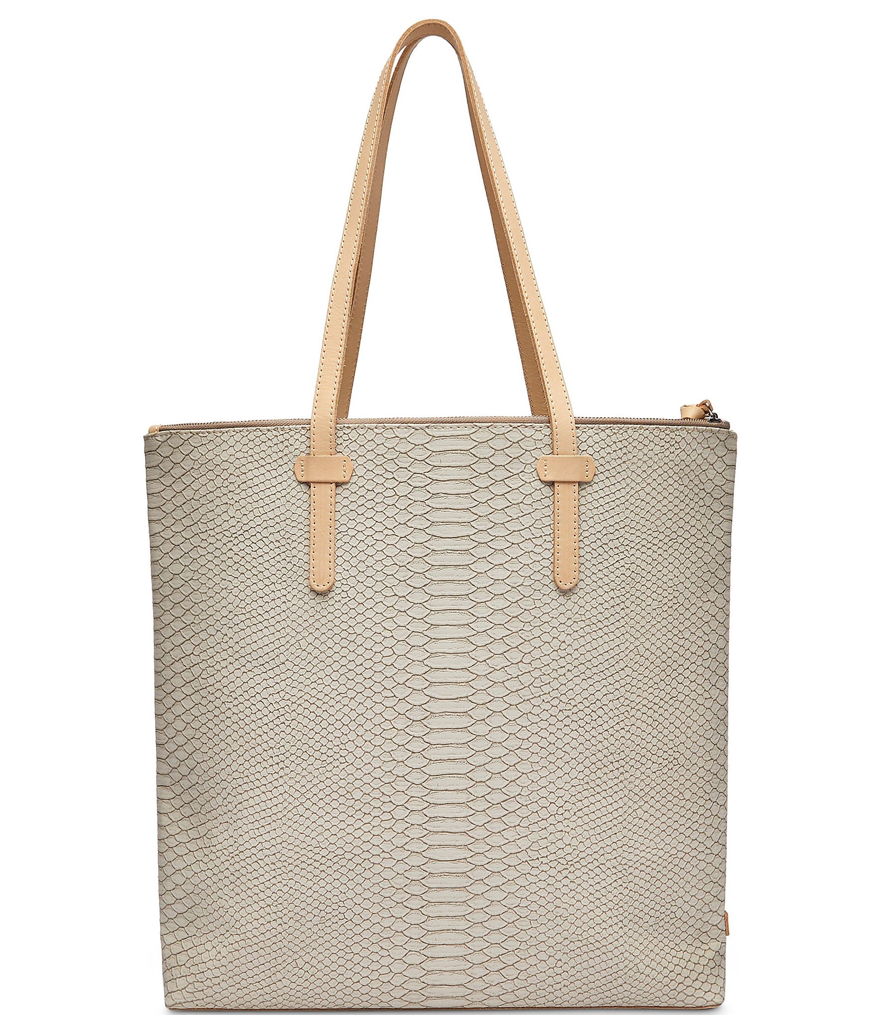 Consuela Thunderbird Embossed Snake Print Market Tote Bag