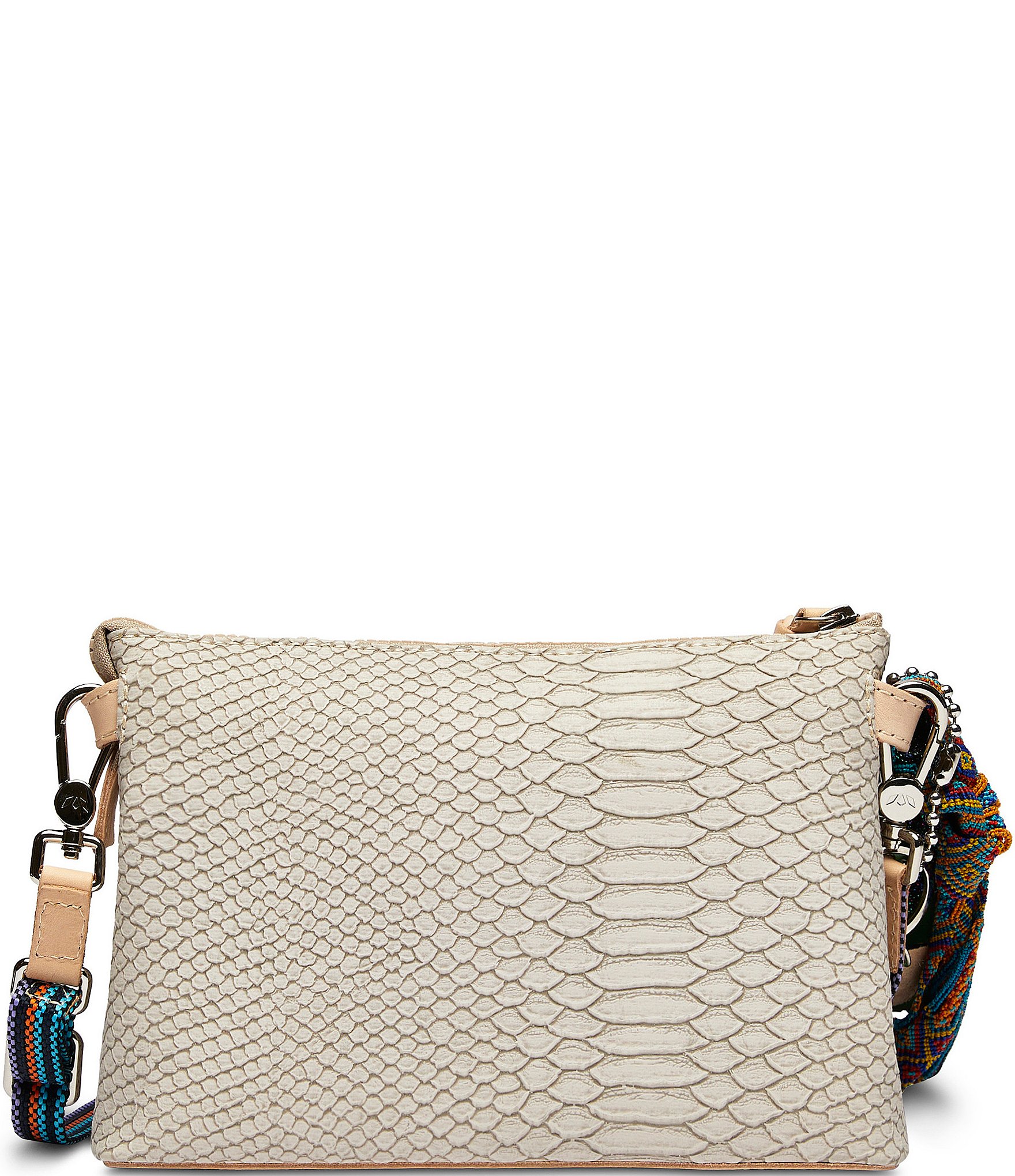 Consuela Thunderbird Midtown Embossed Snake Print Crossbody Bag