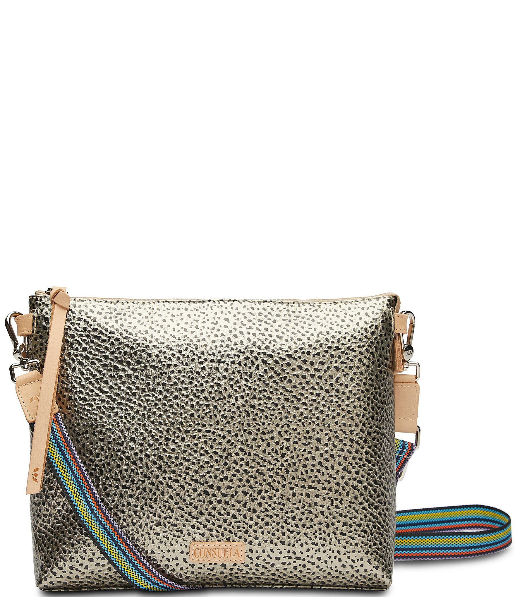 Consuela Tommy Downtown Metallic Textured Crossbody Bag