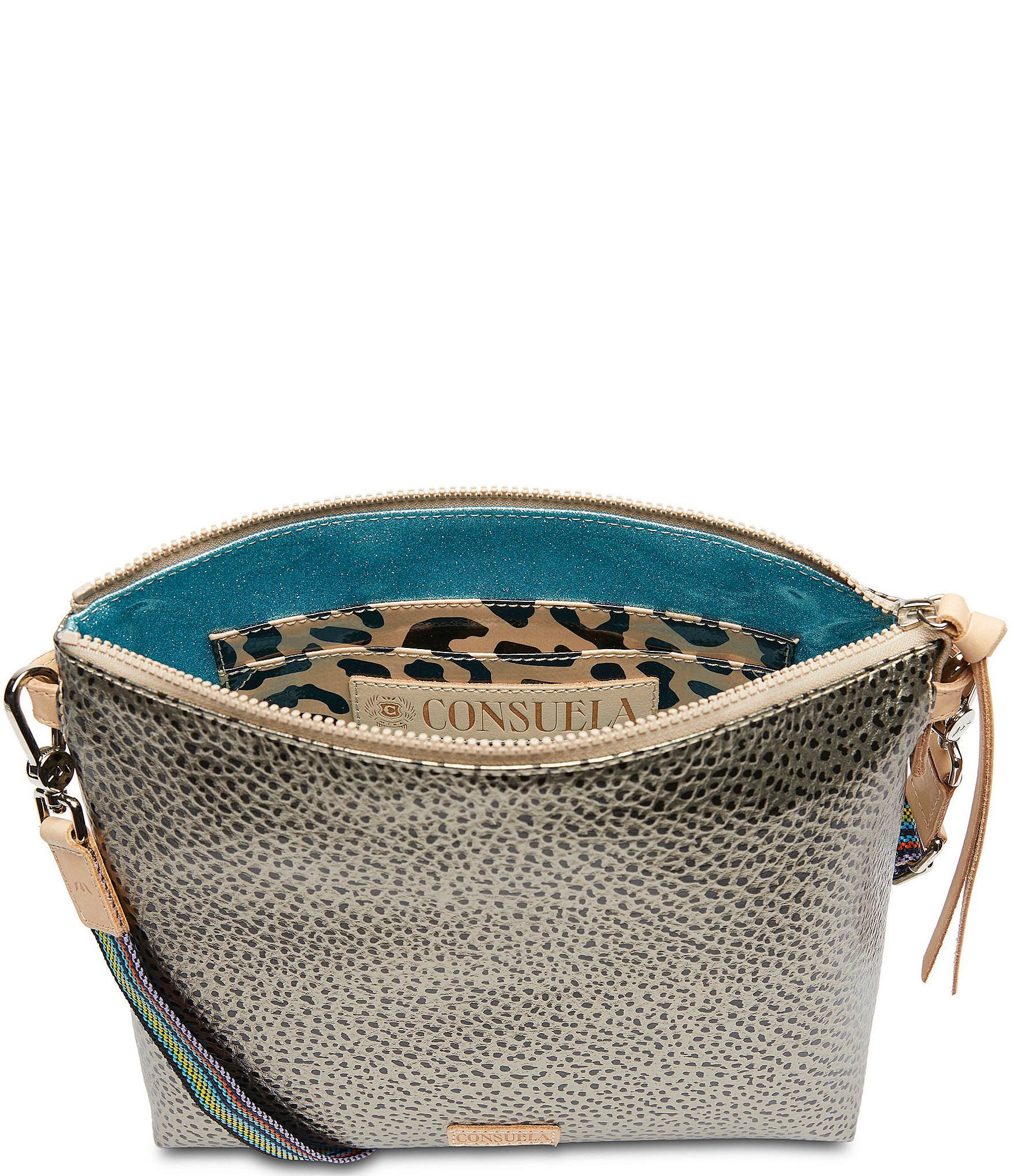 Consuela Tommy Downtown Metallic Textured Crossbody Bag