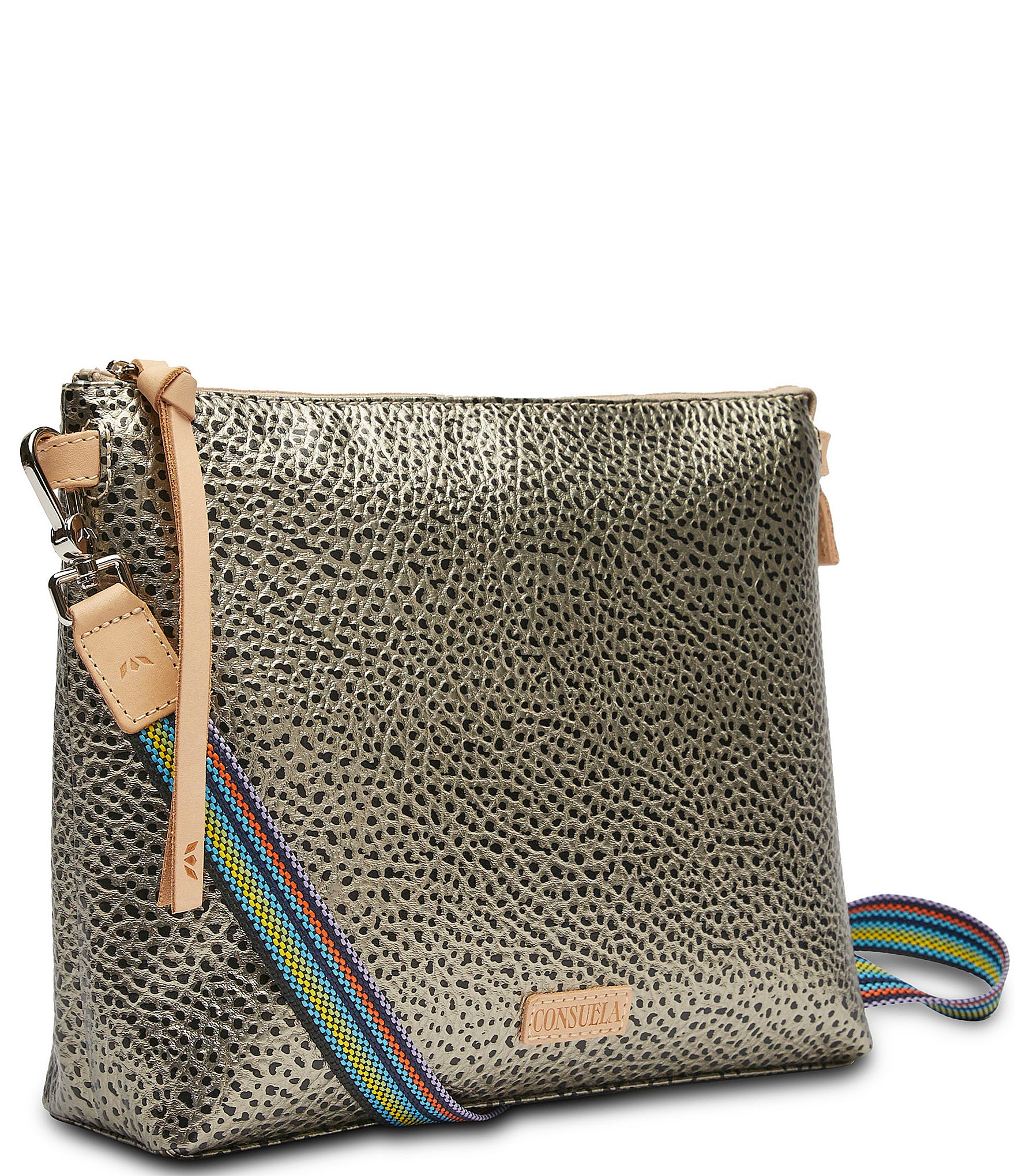 Consuela Tommy Downtown Metallic Textured Crossbody Bag