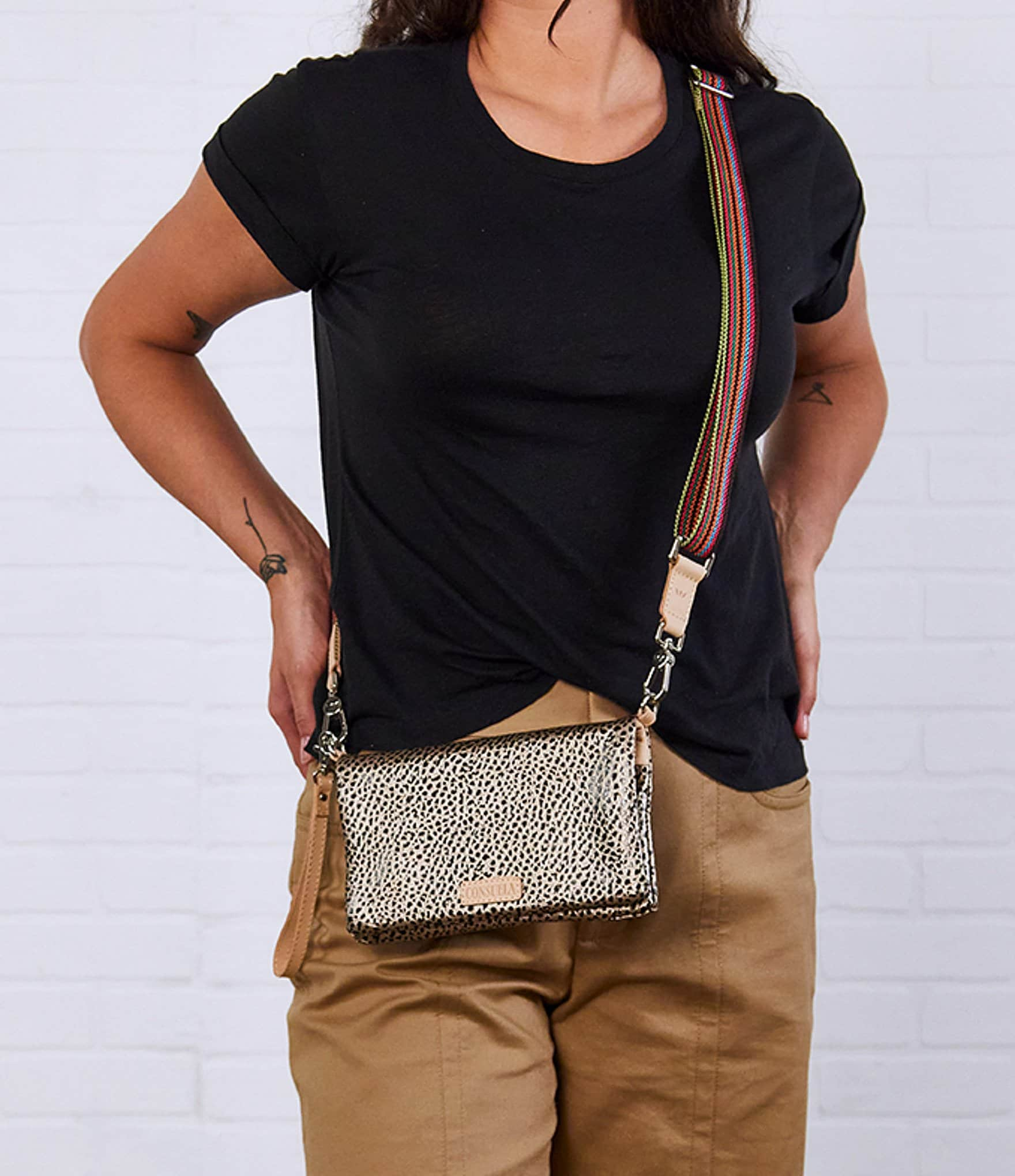 Consuela Wesley Uptown Metallic Crossbody Bag