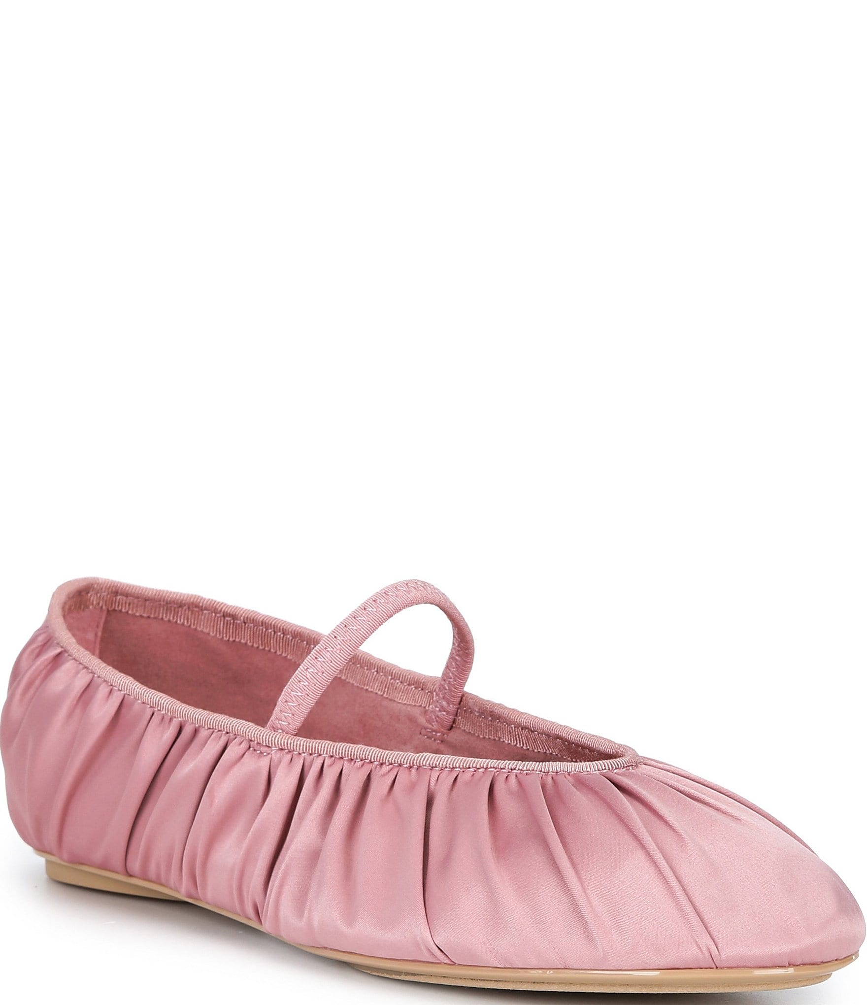 Copper Key Bambi Satin Mary Jane Ballet Flats