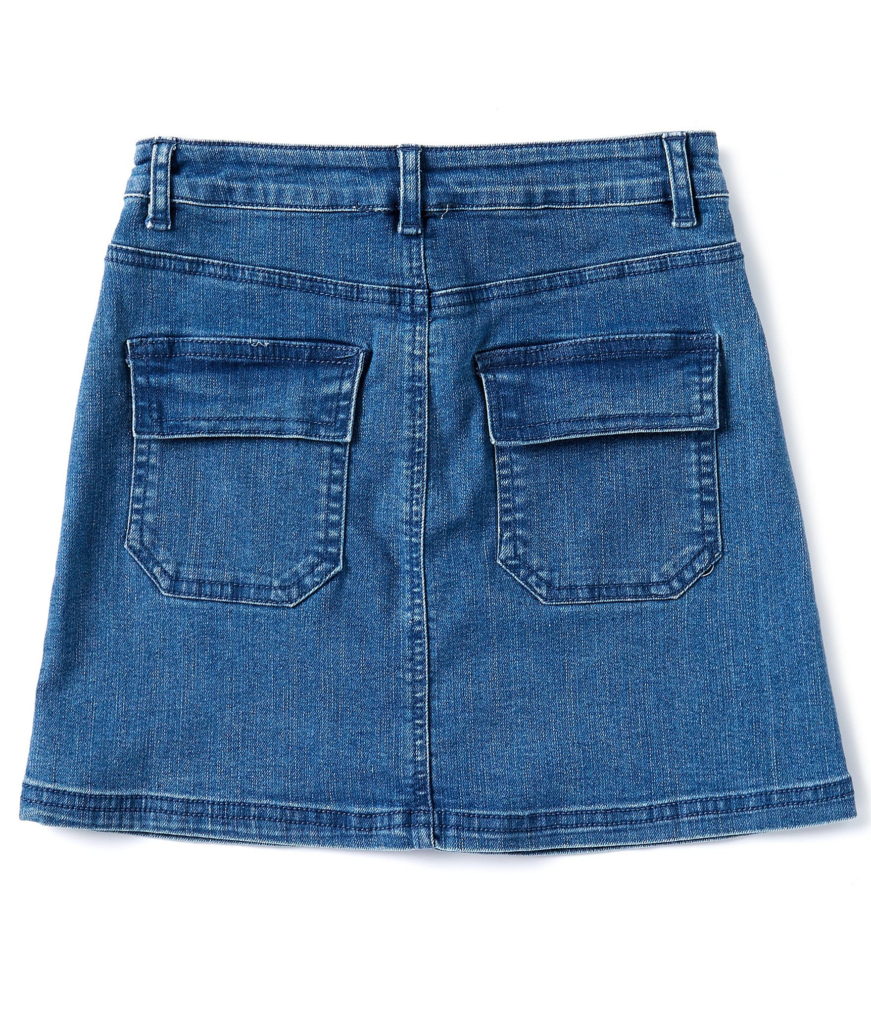 Copper Key Big Girls 7-16 Denim Cargo Skirt