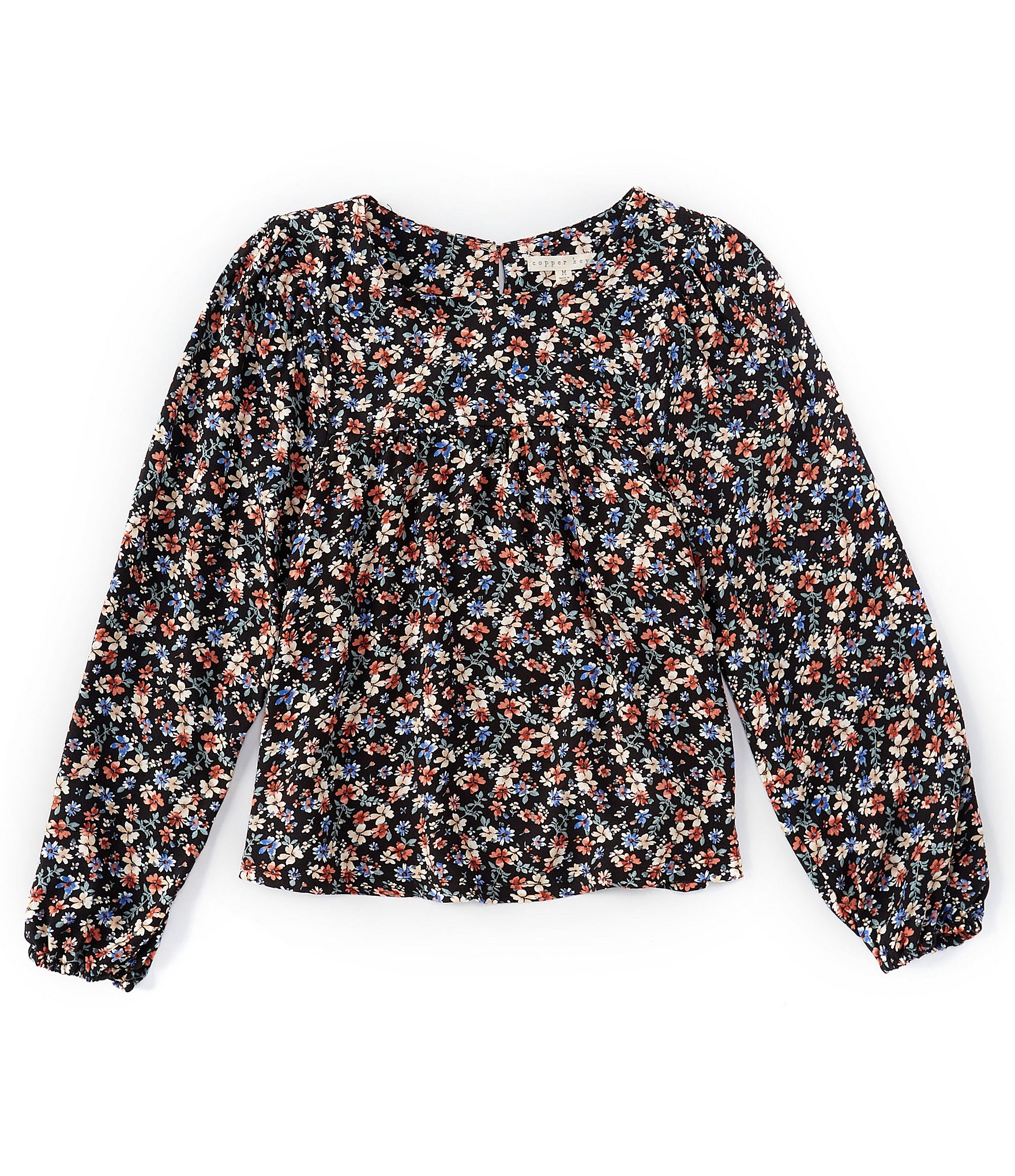 Copper Key Big Girls 7-16 Floral Long Sleeve Top | Dillard's