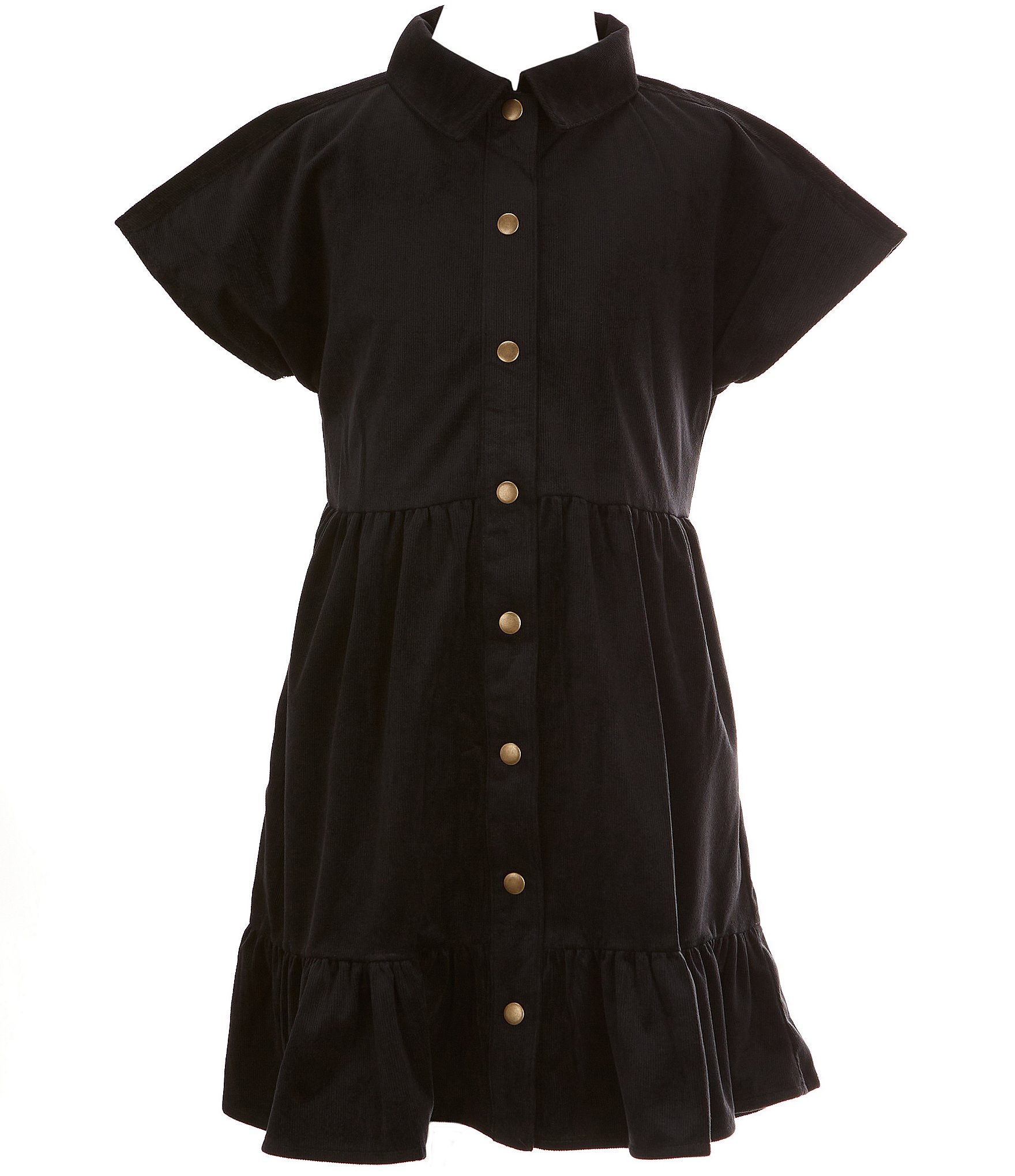 Copper Key Big Girls 7-16 Micro Cord Tiered Dress | Dillard's