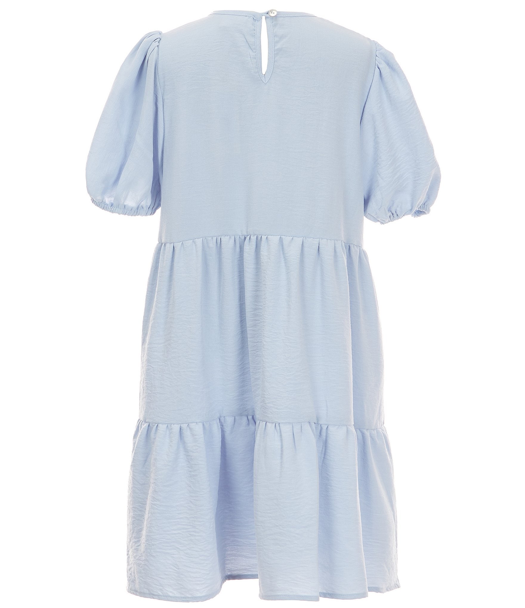 Copper Key Big Girls 7-16 Puff Sleeve Shift Dress