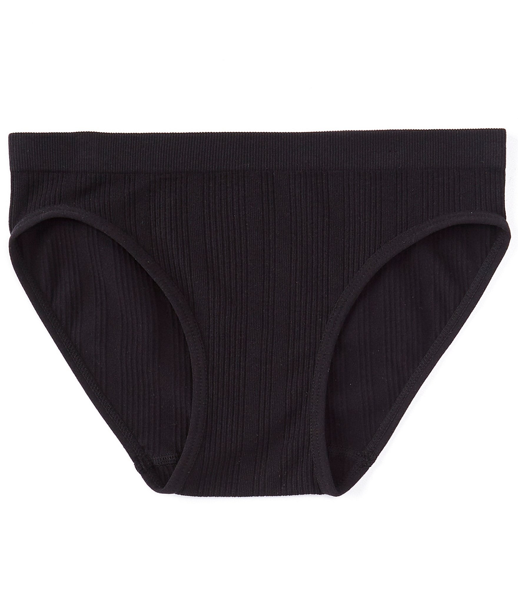 Basic Black Seamless Bikini Panty - Black