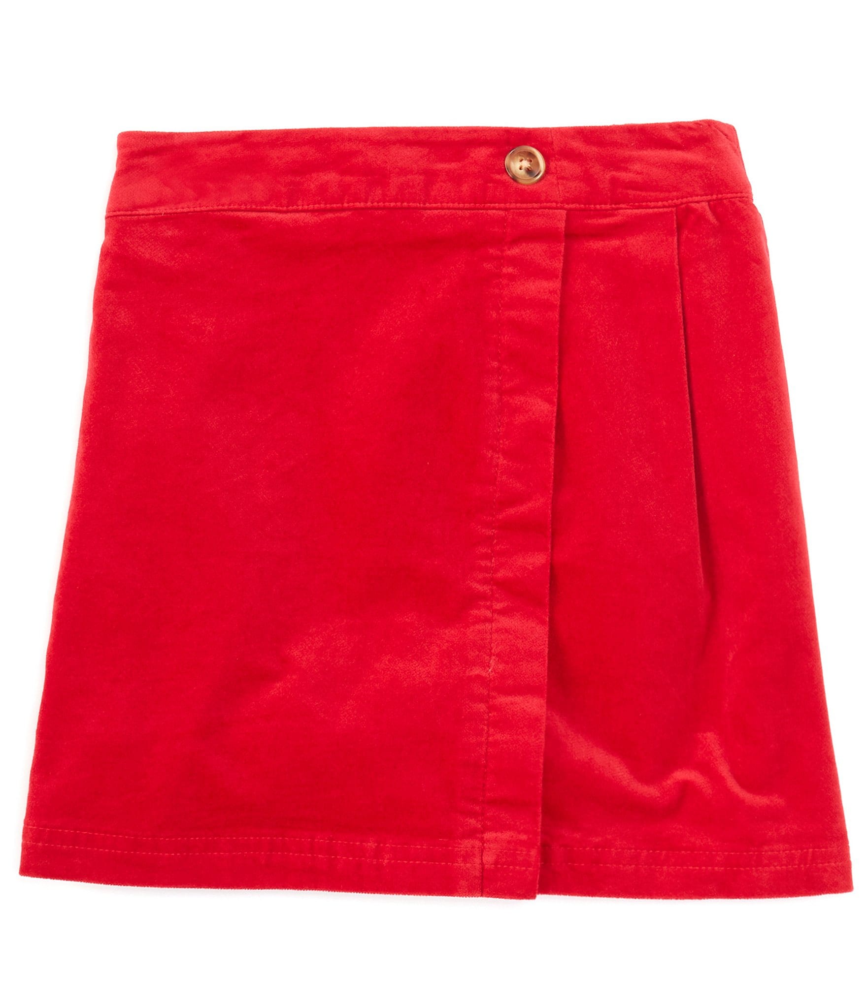 Copper Key Big Girls 7-16 Velvet Side Button Skirt | Dillard's