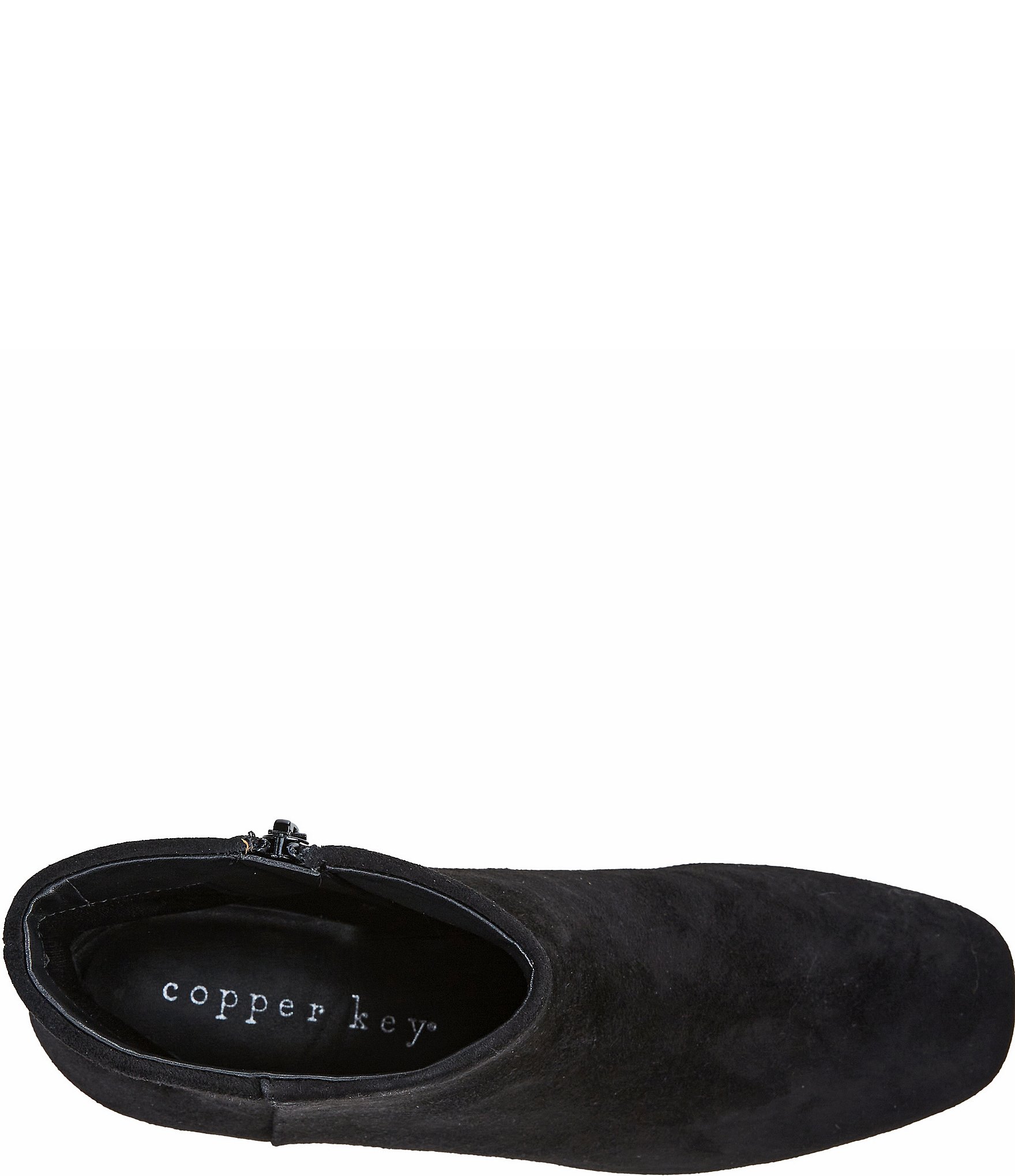 Copper Key Eclipse Suede Block Heel Booties