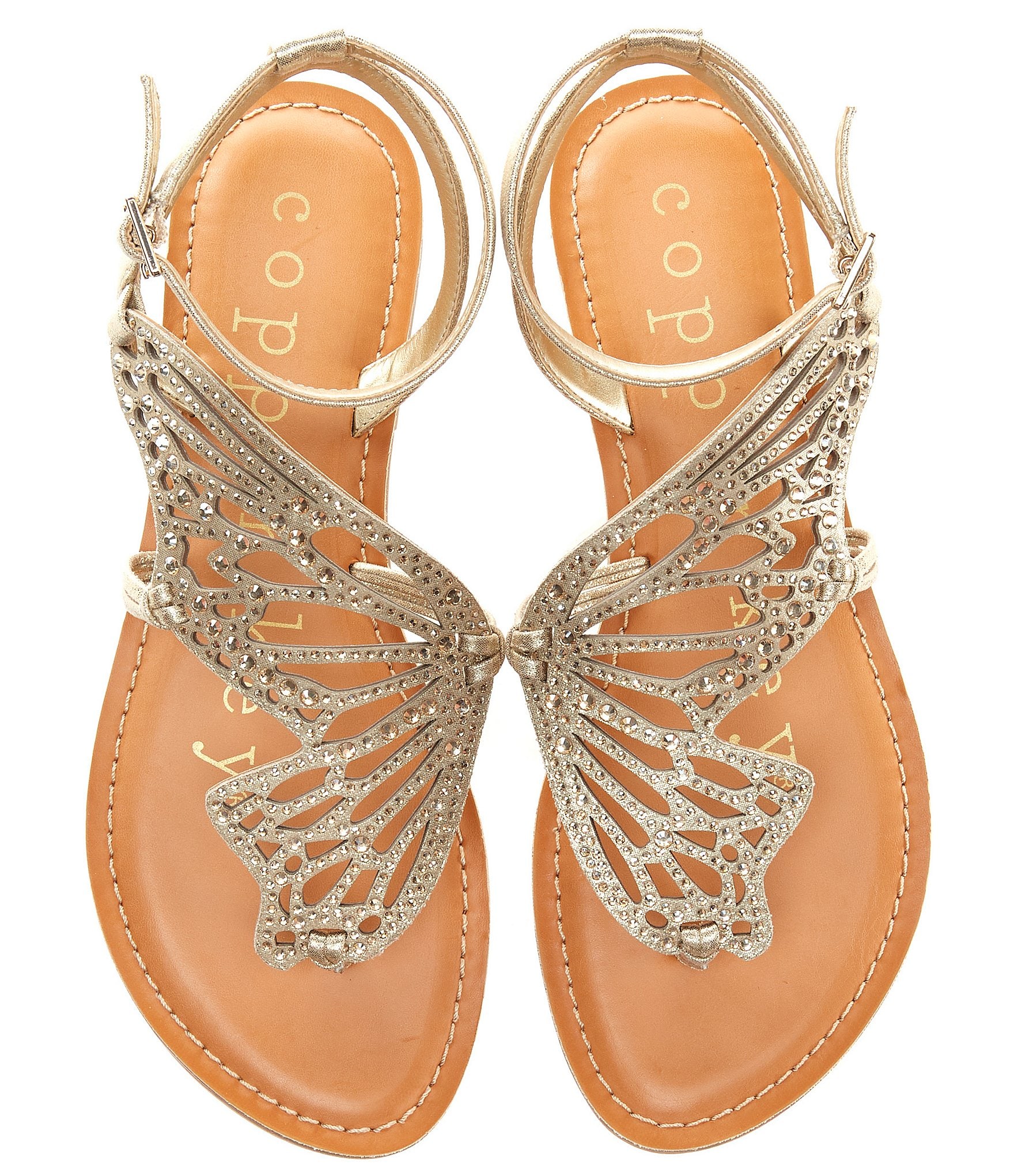 Dillards gold sandals online