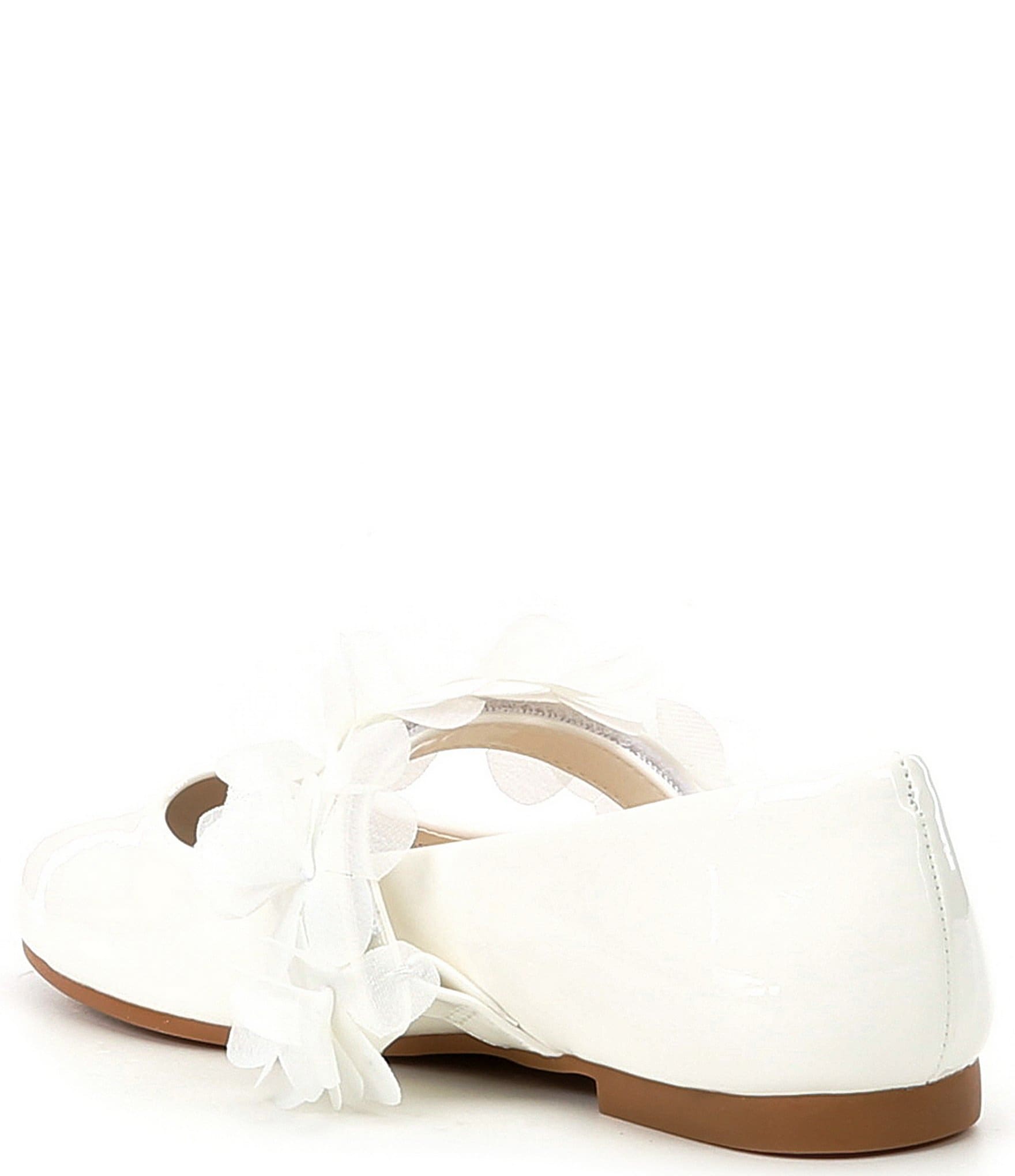 Copper Key Girls' Chiffon Patent Floral Flats (Infant)