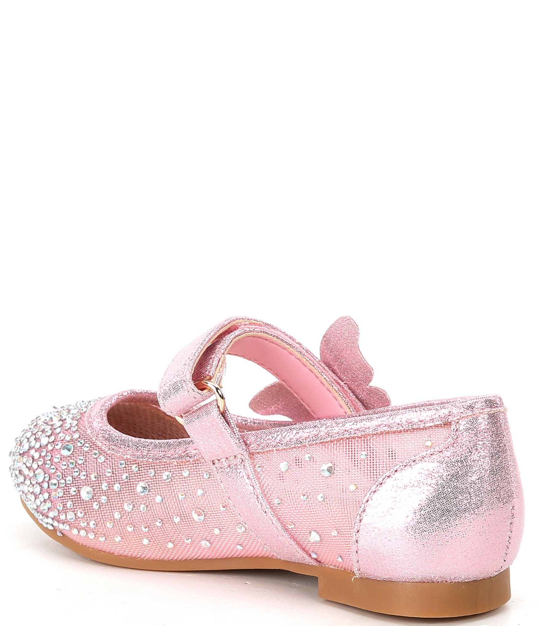 Copper Key Girls' Amelia Rhinestone Butterfly Flats (Youth)