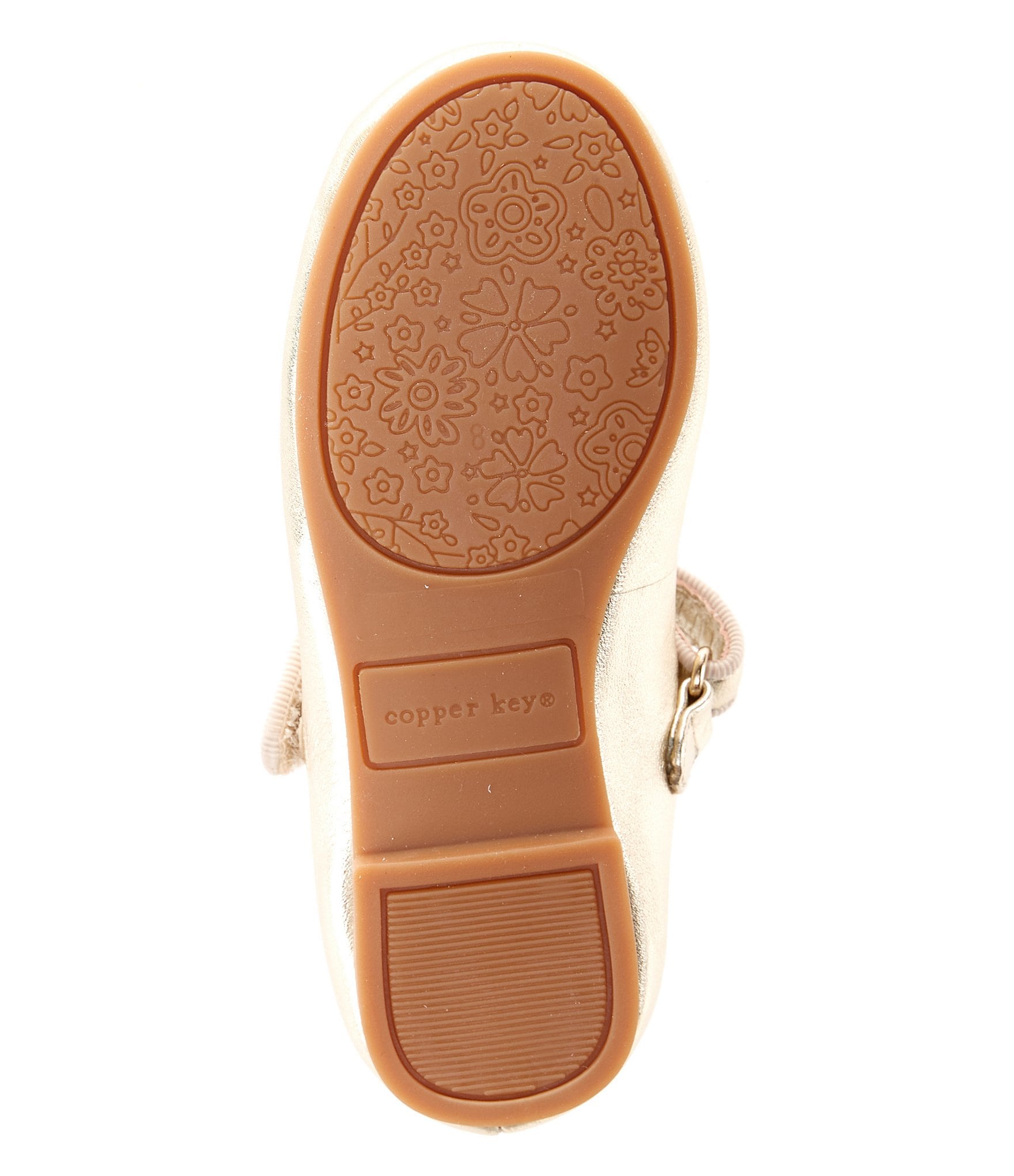 Copper Key Girls' Darrling Metallic Leather Mary Janes (Infant)