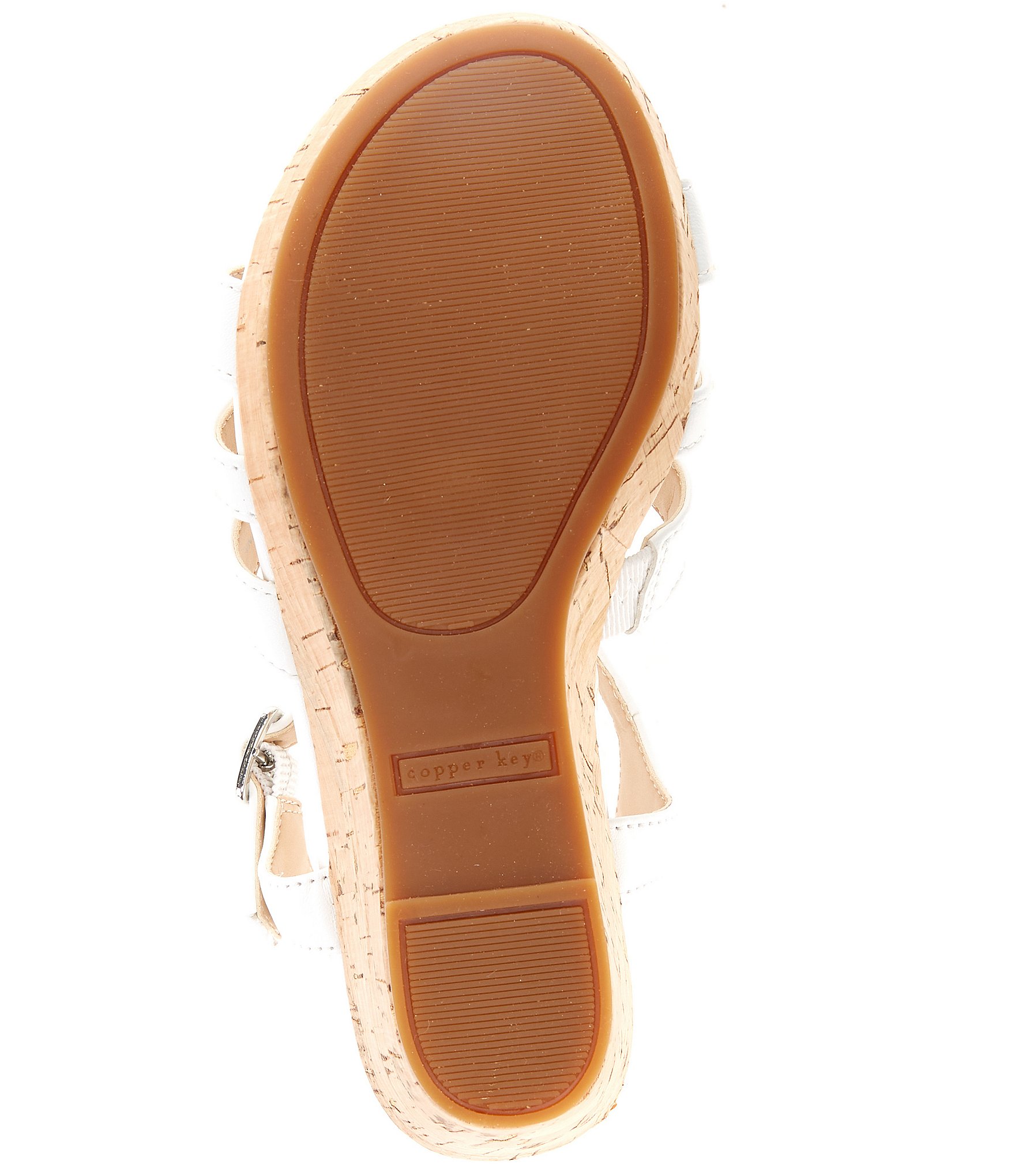 Copper Key Girls' Ella Cork Wedge Sandals (Toddler)