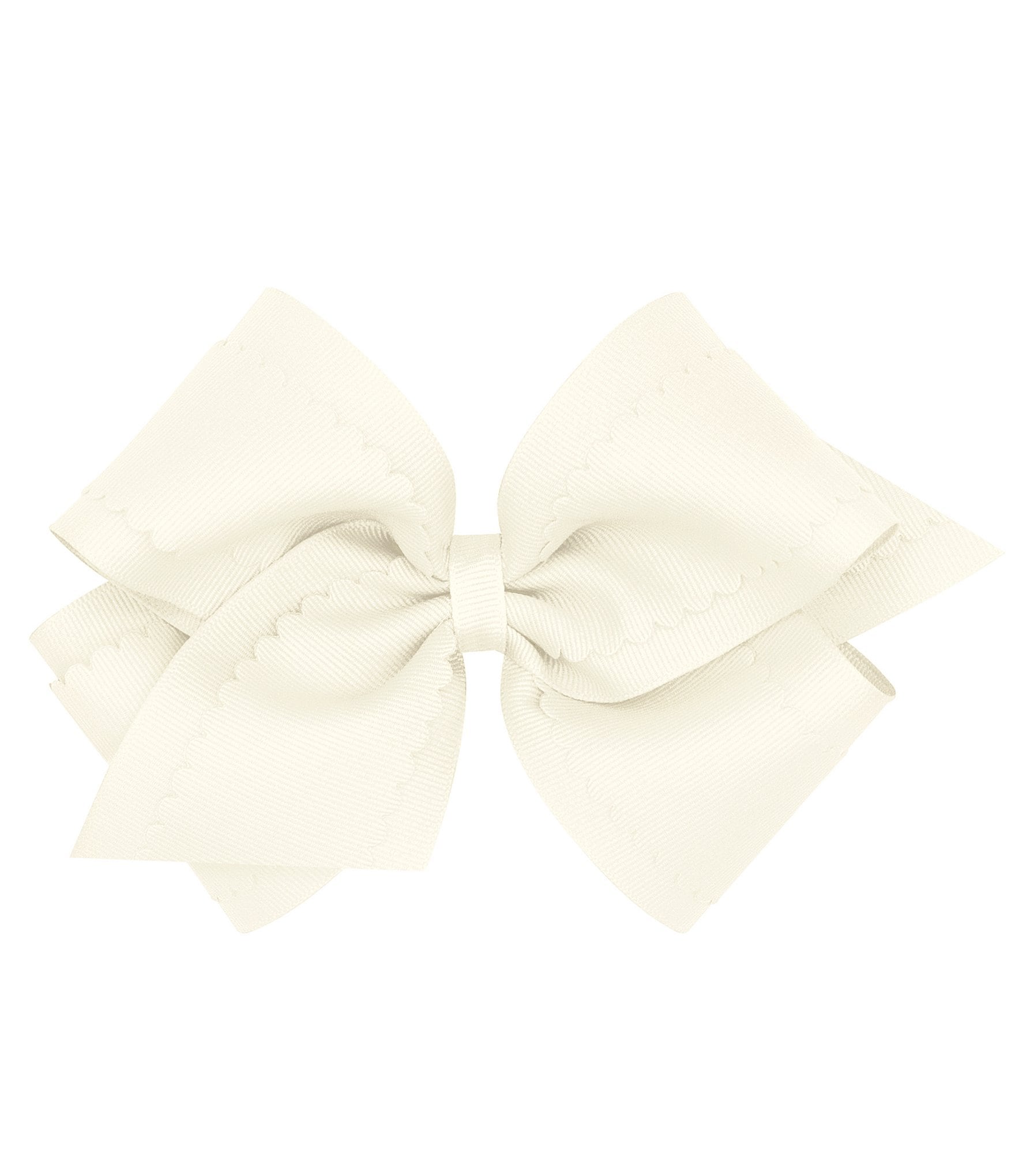 Copper Key Girls King Scallop Grosgrain Hair Bow