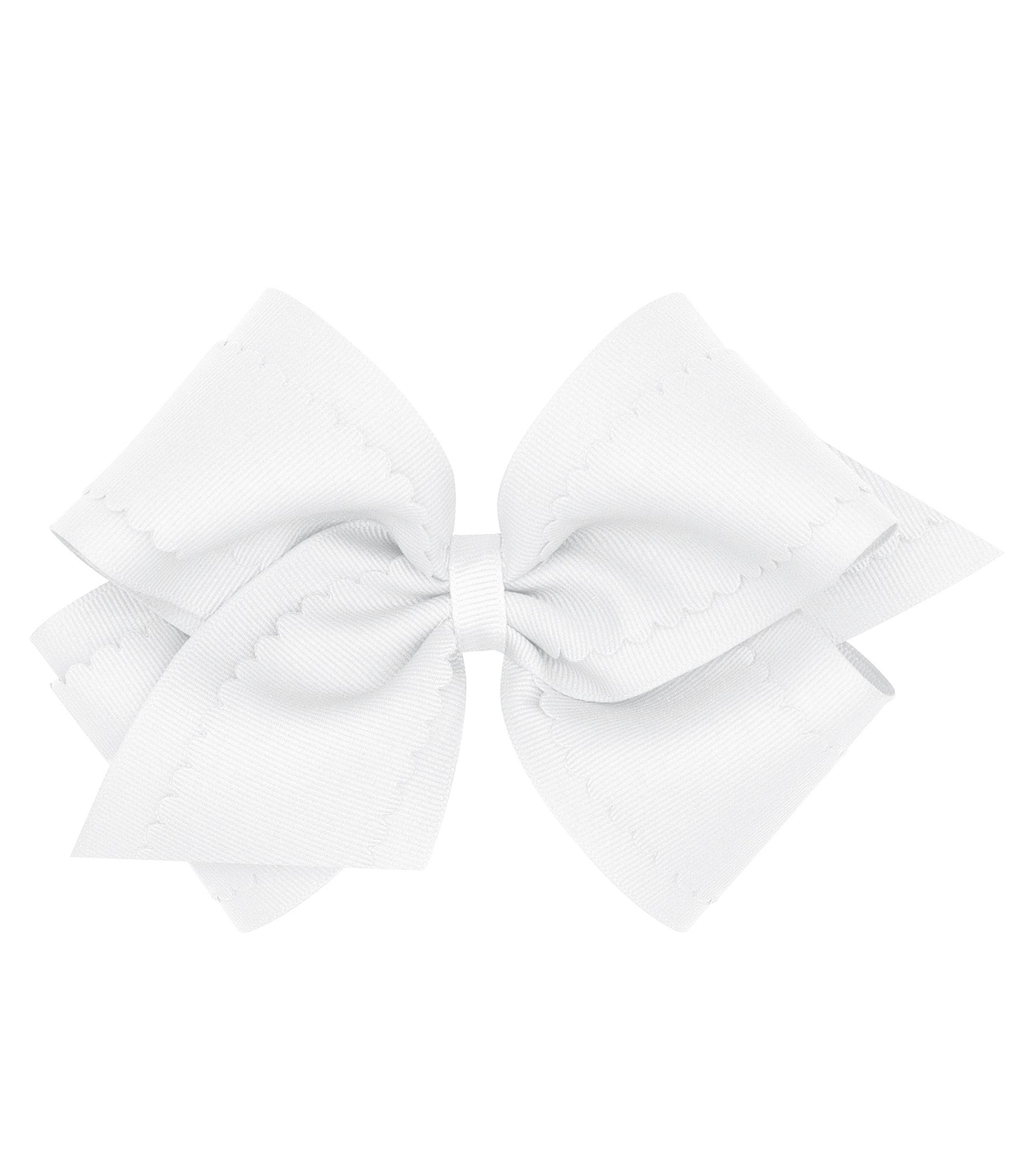 Copper Key Girls King Scallop Grosgrain Hair Bow