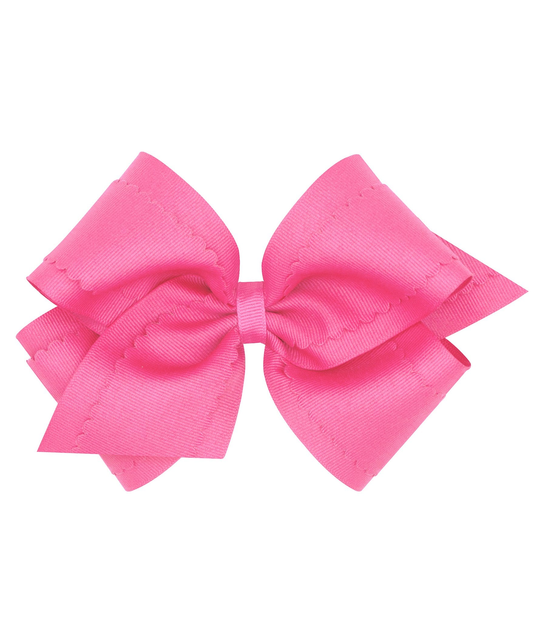 Copper Key Girls King Scallop Grosgrain Hair Bow