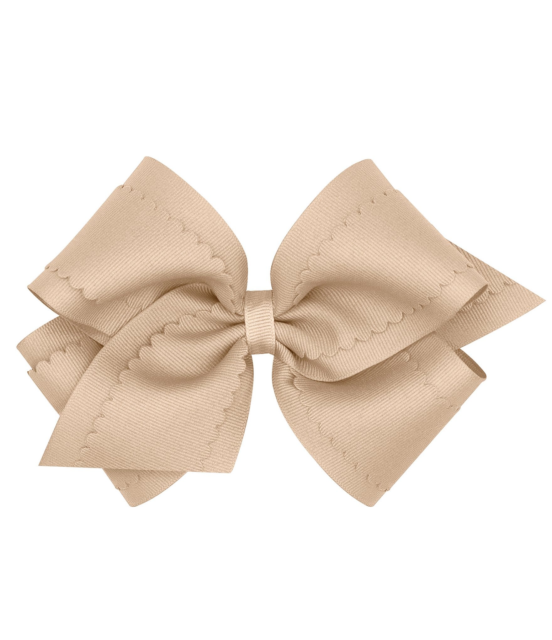 Copper Key Girls King Scallop Grosgrain Hair Bow