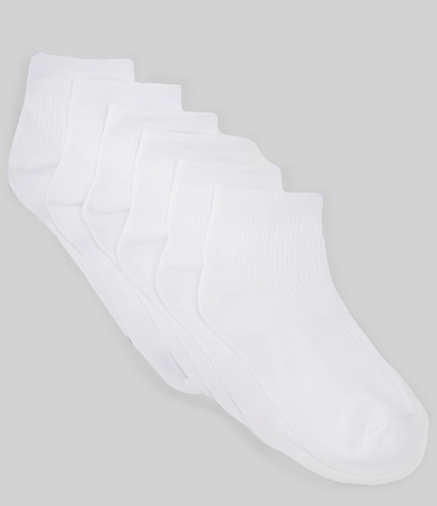 Copper Key Girls Solid Edge Ankle Socks 6-Pack