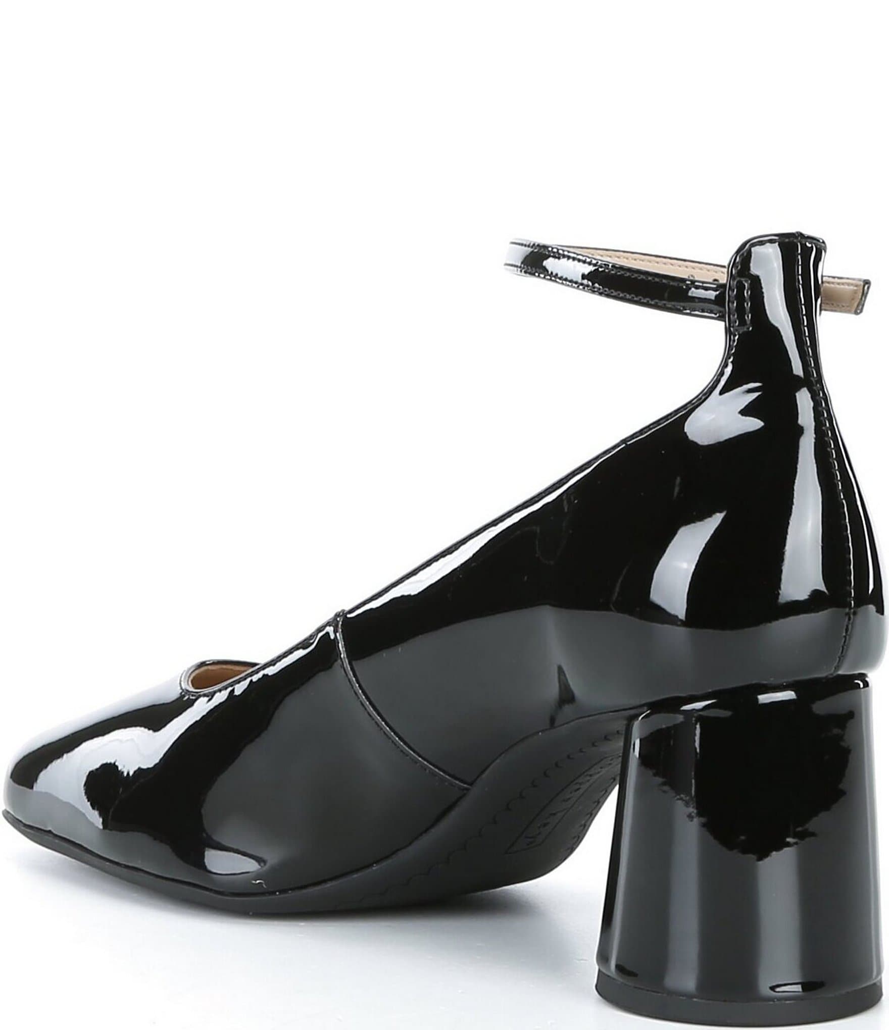 Copper Key Jazzy Patent Ankle Strap Pumps