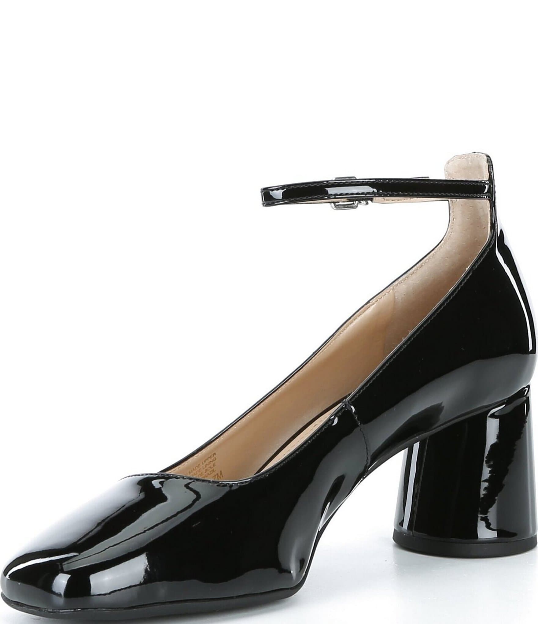 Copper Key Jazzy Patent Ankle Strap Pumps