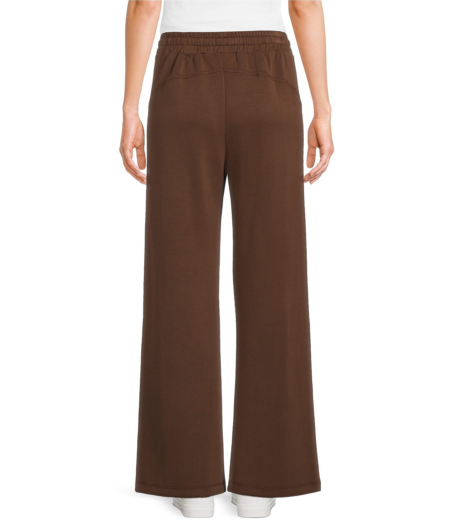 Copper Key Knit Wide Leg Pull-On Coordinating Pants