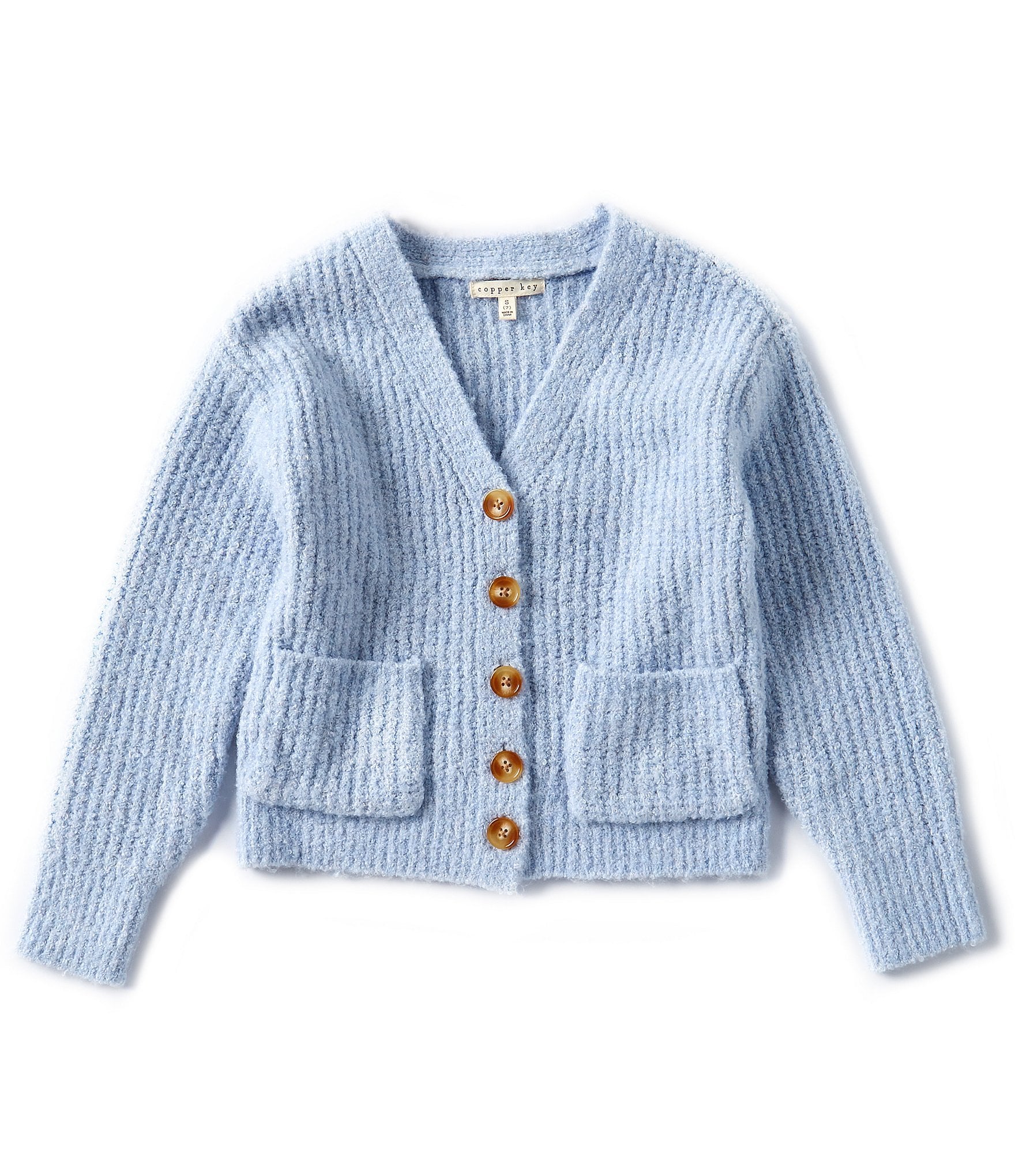 Copper Key Little Girl 2T-6X Cable Knit Cardigan