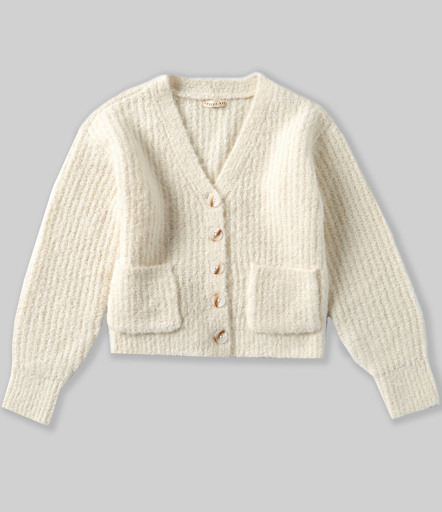 Copper Key Little Girl 2T-6X Cable Knit Cardigan