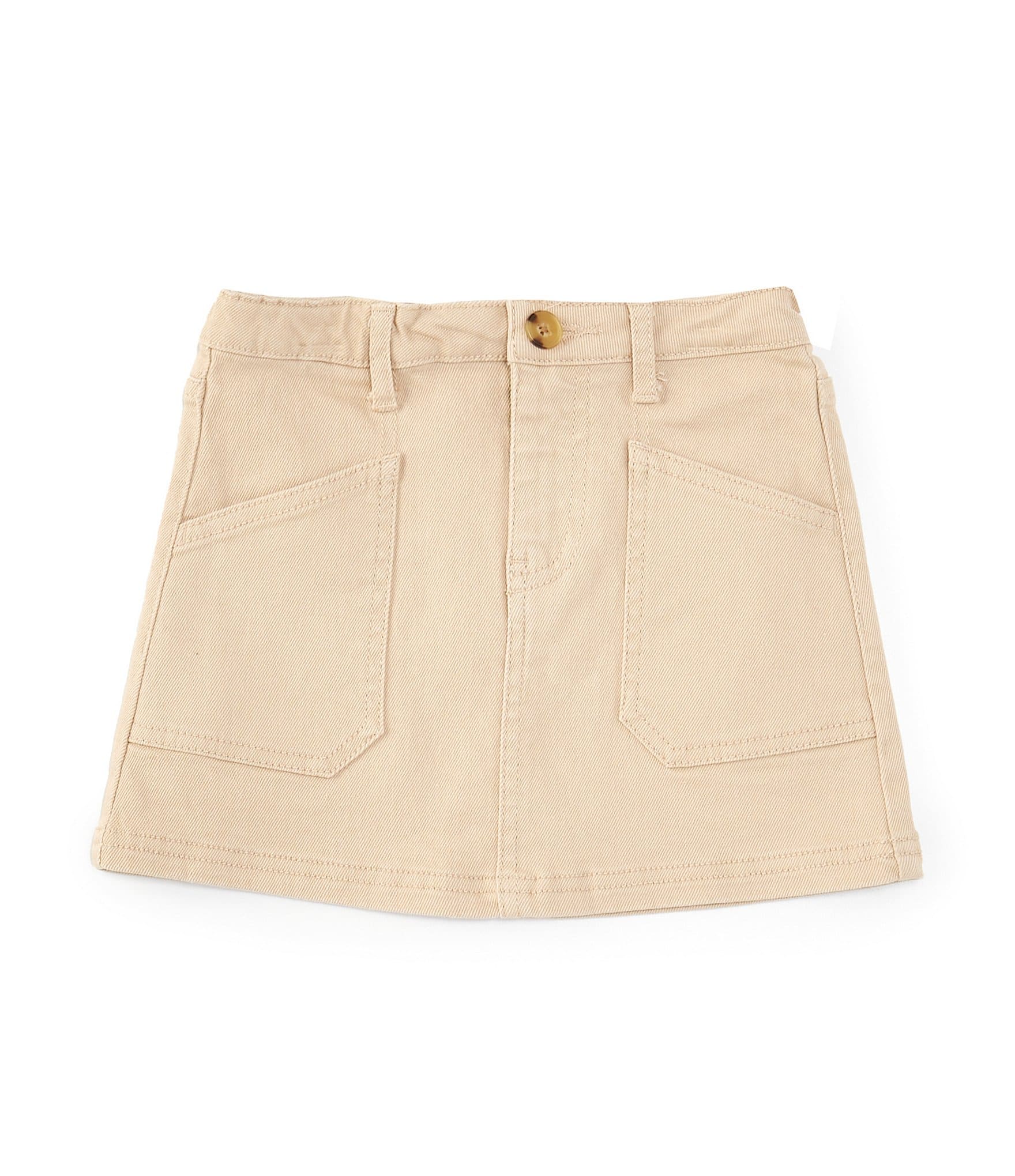 Copper Key Little Girls 2T-6X Denim Cargo Skirt