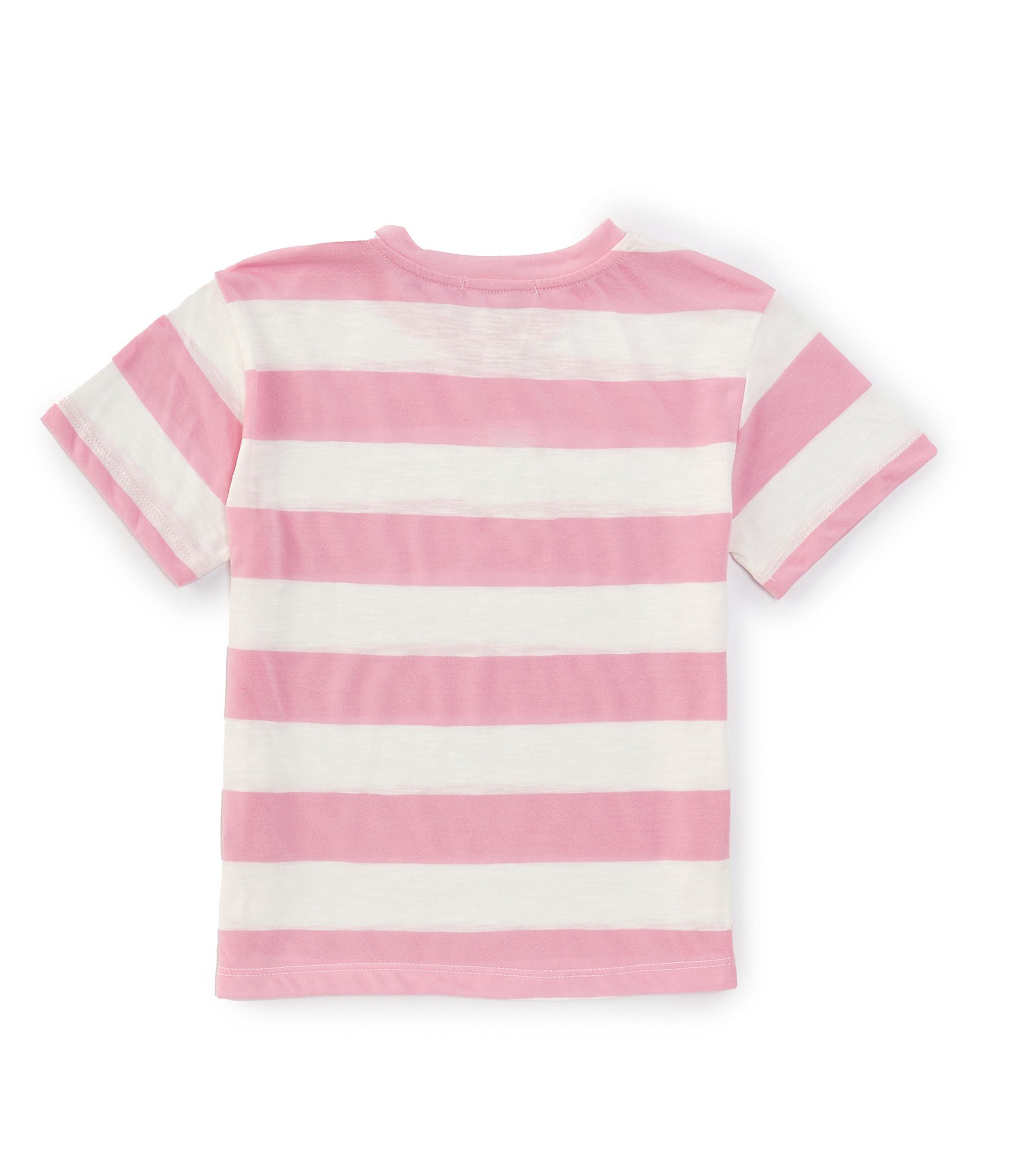 Copper Key Little Girls 2T-6X Knit Wide Stripe Boxy T-Shirt