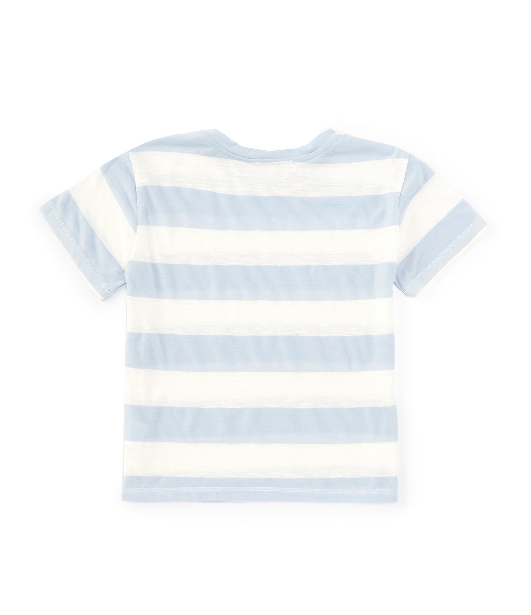 Copper Key Little Girls 2T-6X Knit Wide Stripe Boxy T-Shirt