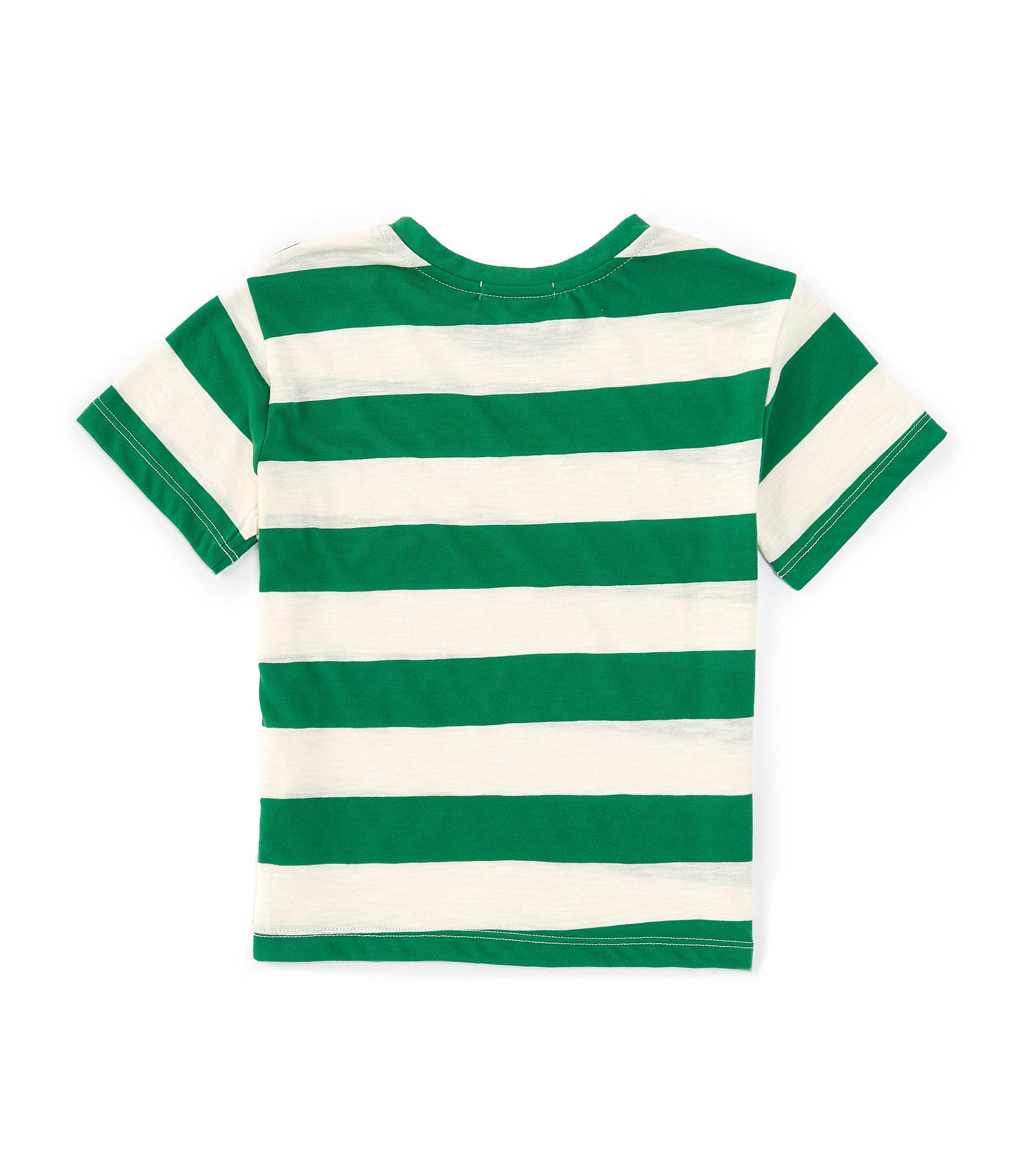 Copper Key Little Girls 2T-6X Knit Wide Stripe Boxy T-Shirt