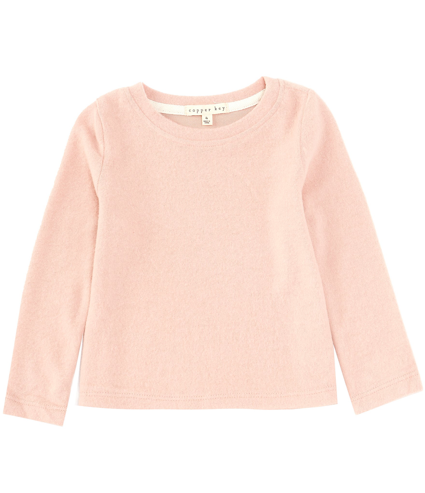 Copper Key Little Girls 2T-6X Brushed Long Sleeve Top | Dillard's