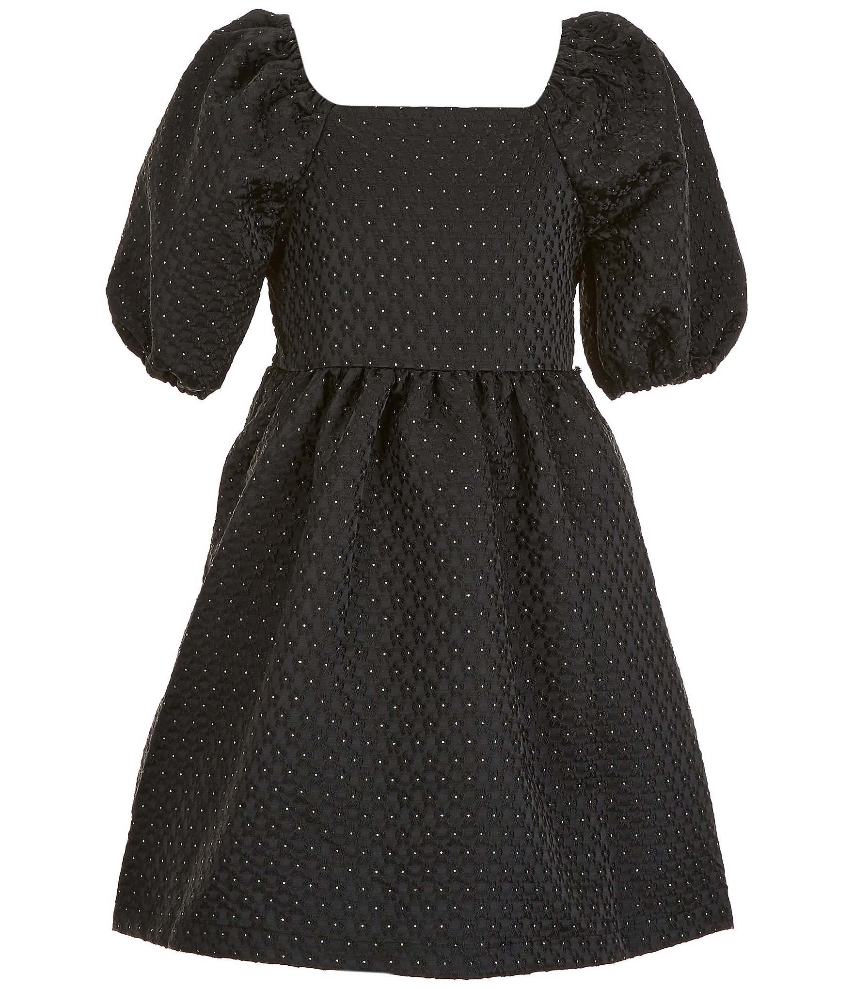 Copper Key Little Girls 2T-6X Cap-Sleeve Jacquard Dress | Dillard's
